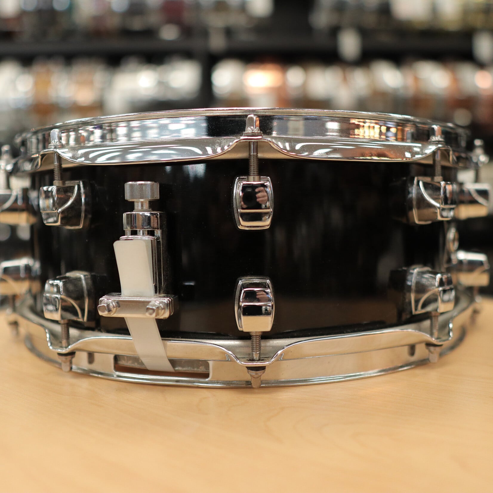 YAMAHA Pre-Owned Yamaha Sensitive Series 5.5x14" Maple Snare Drum MSD-1455 (MIJ) - Black Maple