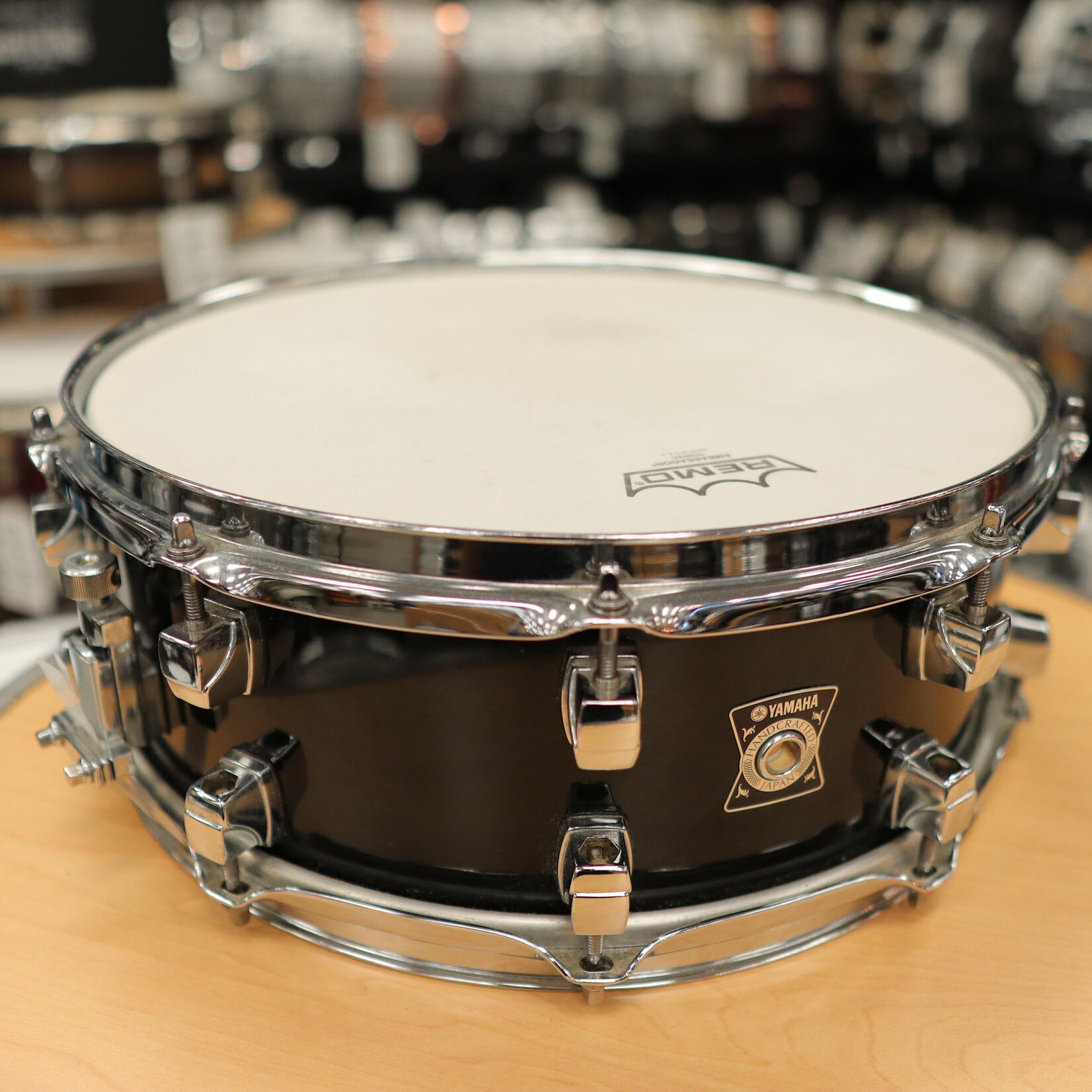 YAMAHA Pre-Owned Yamaha Sensitive Series 5.5x14" Maple Snare Drum MSD-1455 (MIJ) - Black Maple