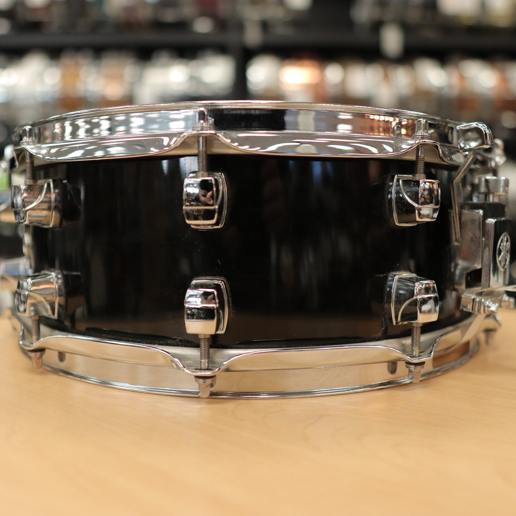 YAMAHA Pre-Owned Yamaha Sensitive Series 5.5x14" Maple Snare Drum MSD-1455 (MIJ) - Black Maple