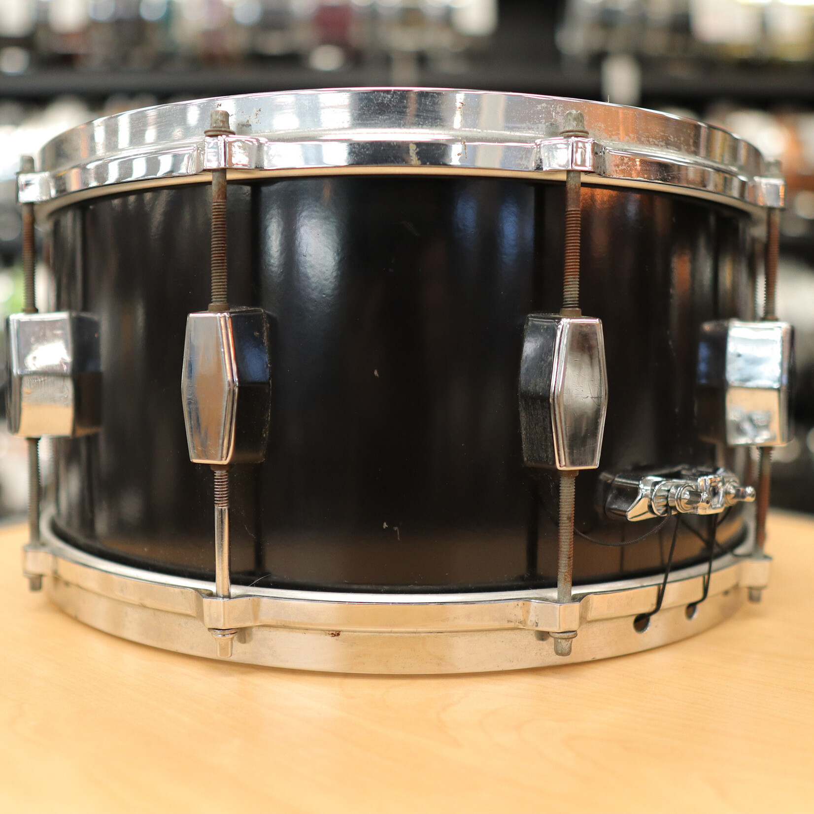 Milestone Percussion Vintage Milestone Percussion 7x14" Fiberglass Composite Snare Drum (Black)