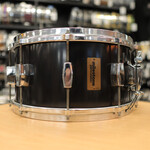 Milestone Percussion Vintage Milestone Percussion 7x14" Fiberglass Composite Snare Drum (Black)