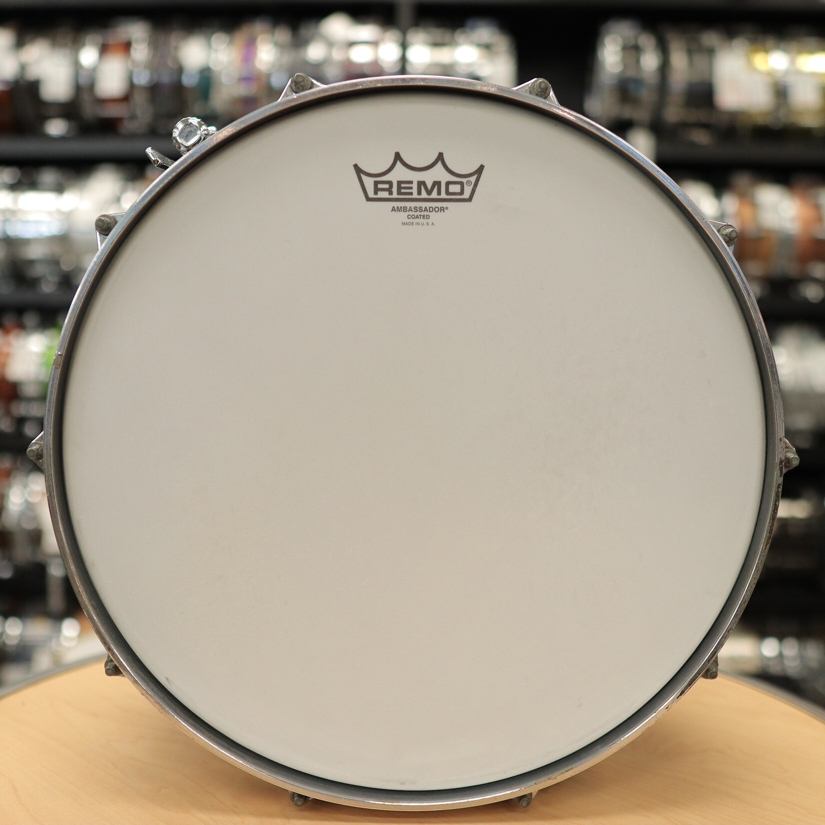 Milestone Percussion Vintage Milestone Percussion 7x14" Fiberglass Composite Snare Drum (Black)