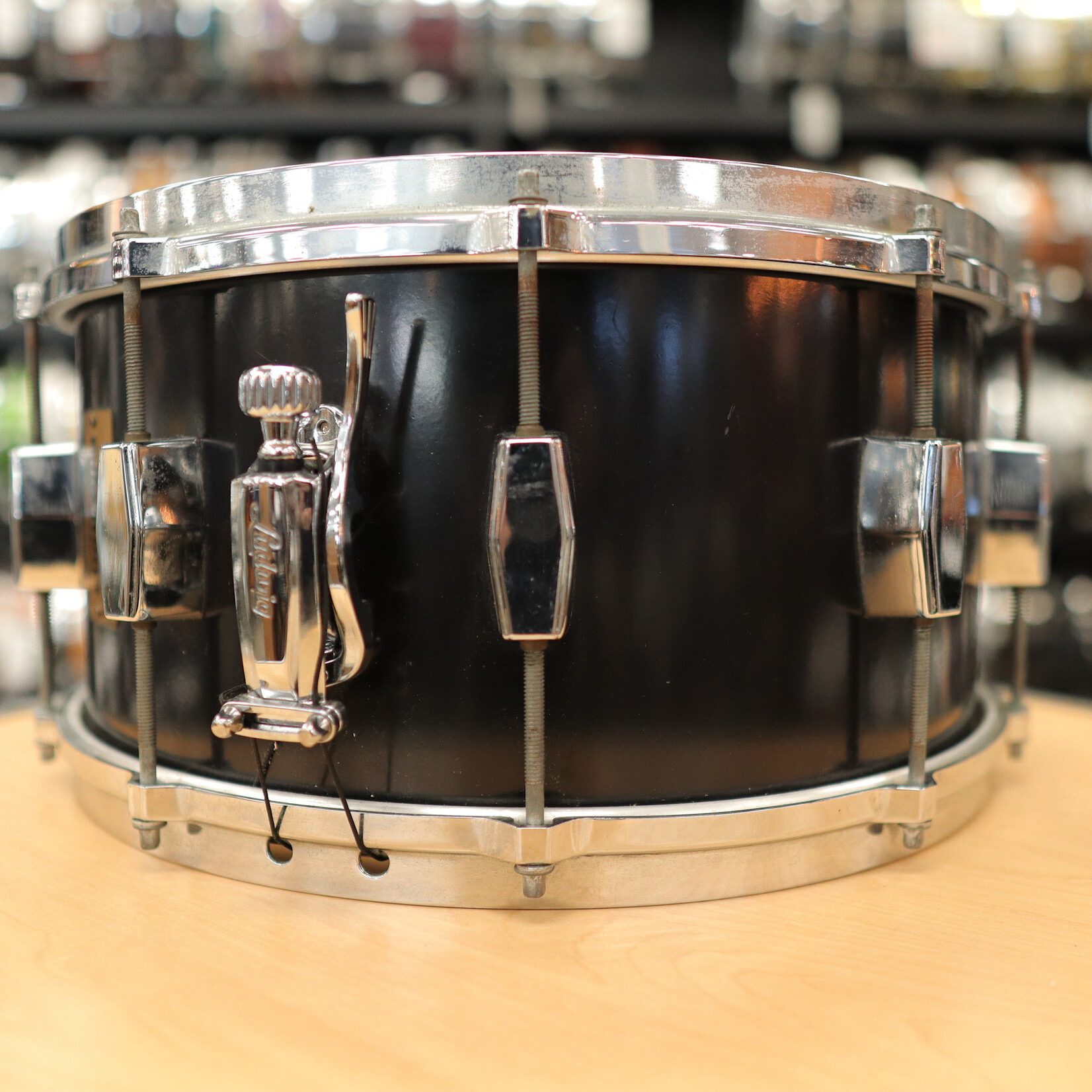 Milestone Percussion Vintage Milestone Percussion 7x14" Fiberglass Composite Snare Drum (Black)