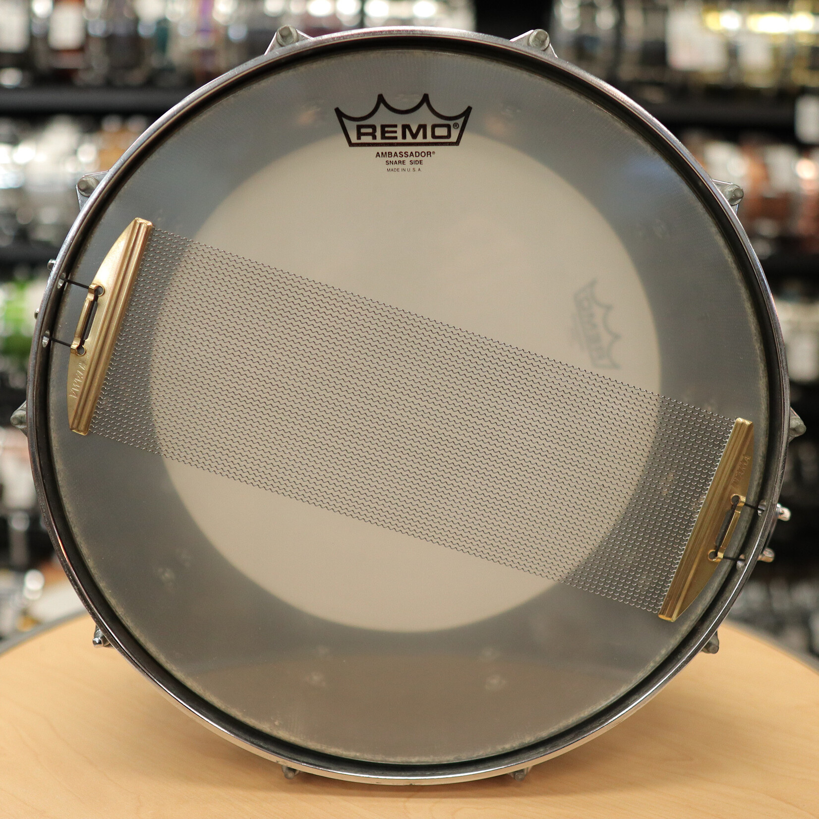 Milestone Percussion Vintage Milestone Percussion 7x14" Fiberglass Composite Snare Drum (Black)