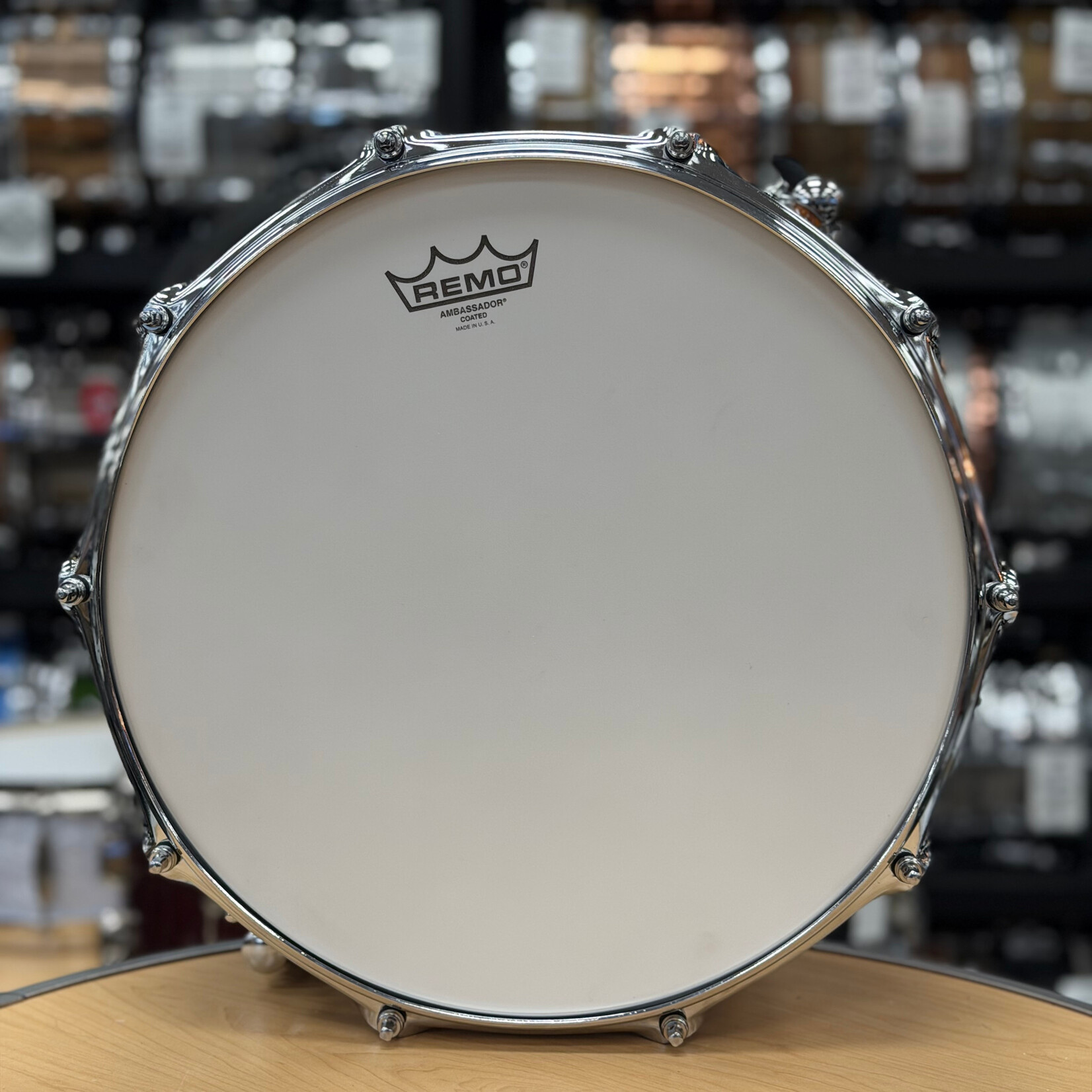 Tama Like-New Tama 7x14" S.L.P. G-Maple Snare Drum (Gloss Natural Zebrawood) LGM147Z-GNZ