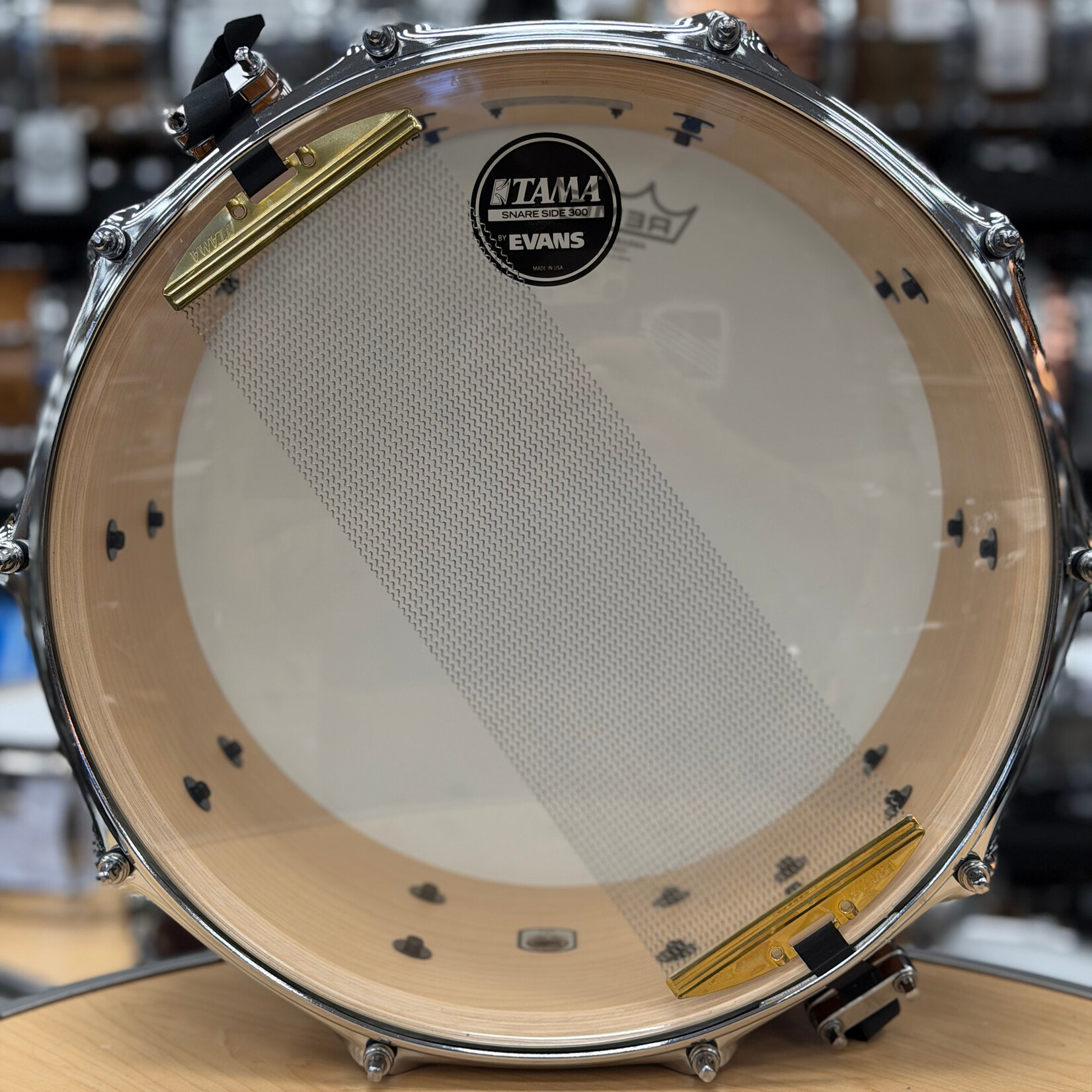 Tama Like-New Tama 7x14" S.L.P. G-Maple Snare Drum (Gloss Natural Zebrawood) LGM147Z-GNZ