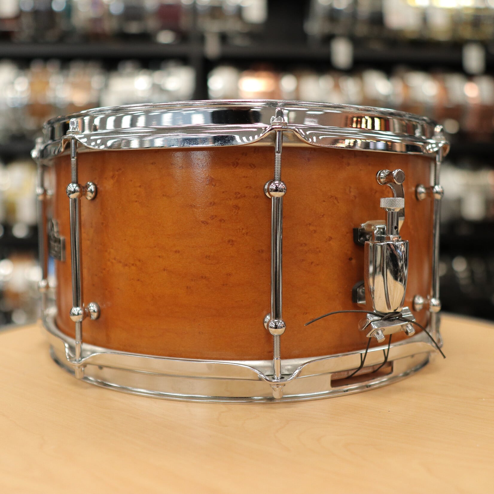 Reverie Pre-Owned Reverie Drum Co. 7x14" Birdseye Maple Snare Drum (Honey Maple)
