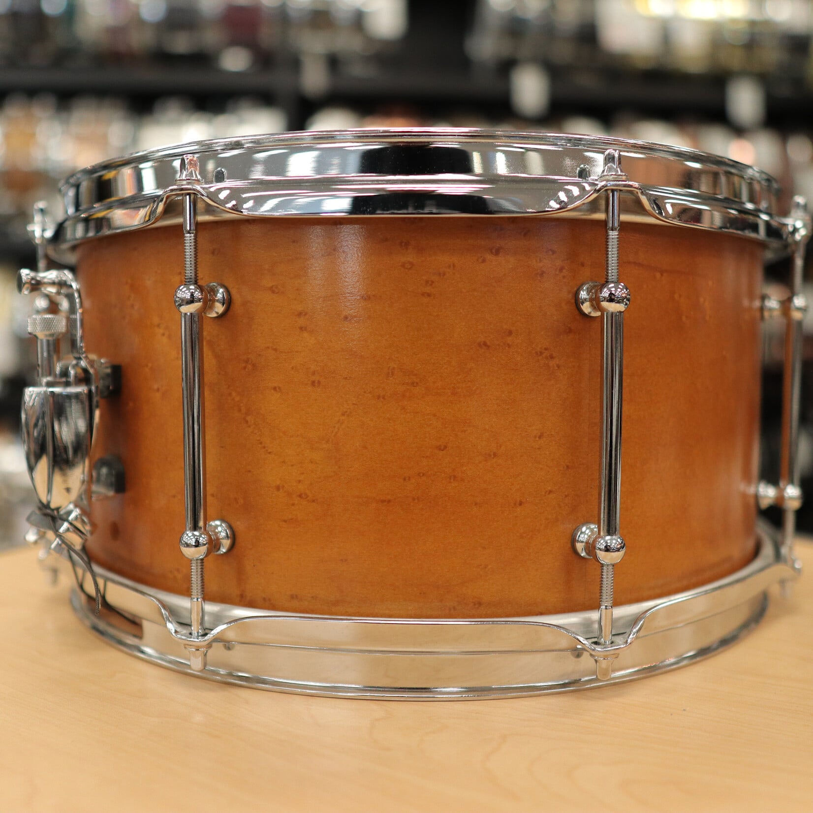 Reverie Pre-Owned Reverie Drum Co. 7x14" Birdseye Maple Snare Drum (Honey Maple)