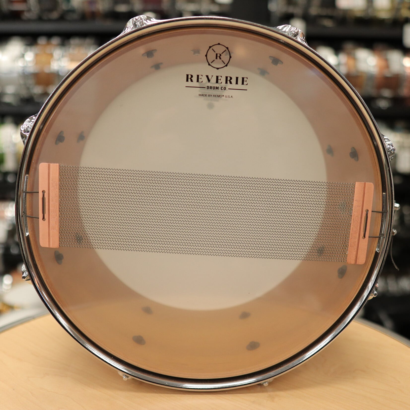 Reverie Pre-Owned Reverie Drum Co. 7x14" Birdseye Maple Snare Drum (Honey Maple)