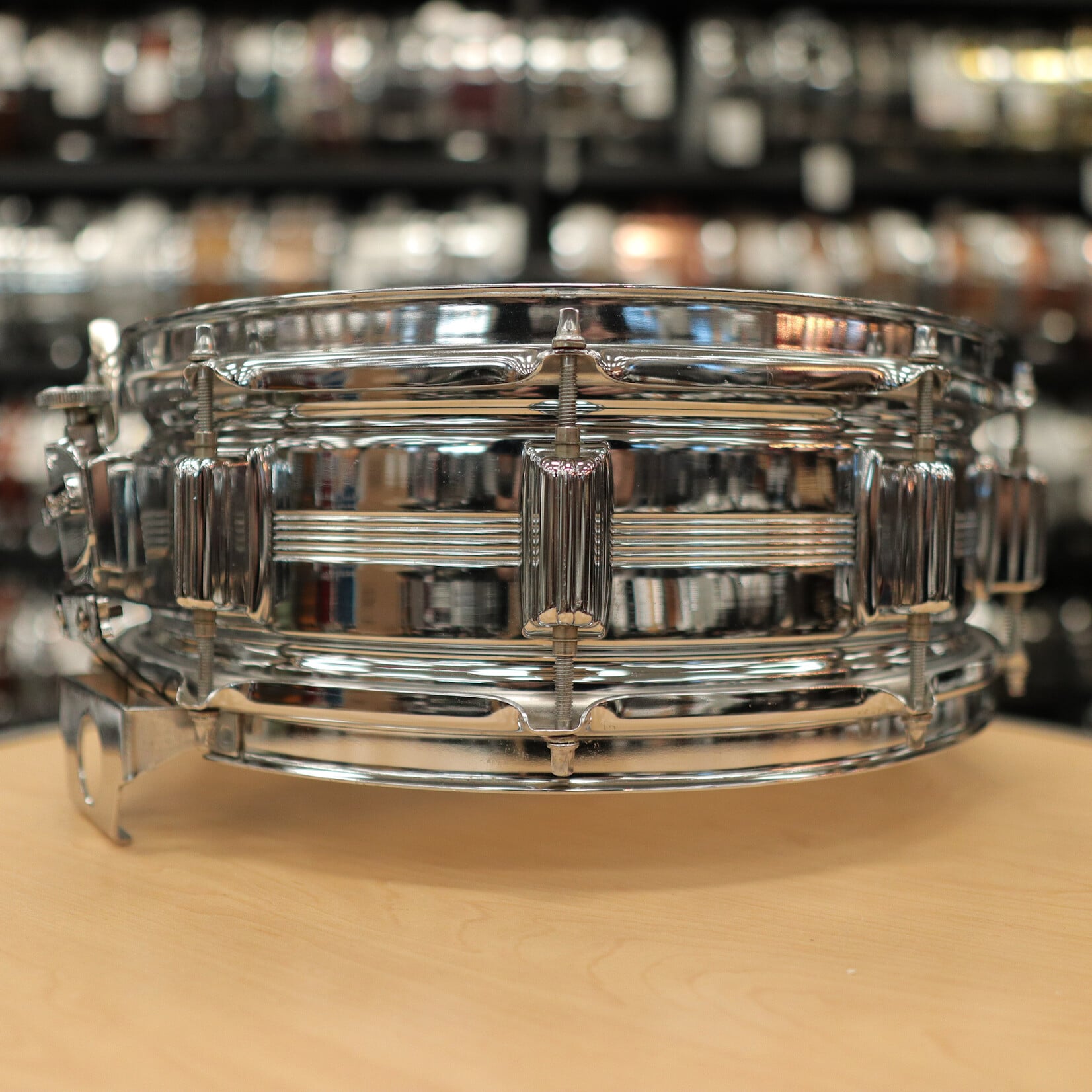 Rogers Pre-Owned Rogers 5x14" "Big R" Dynasonic Chrome over Brass Snare Drum