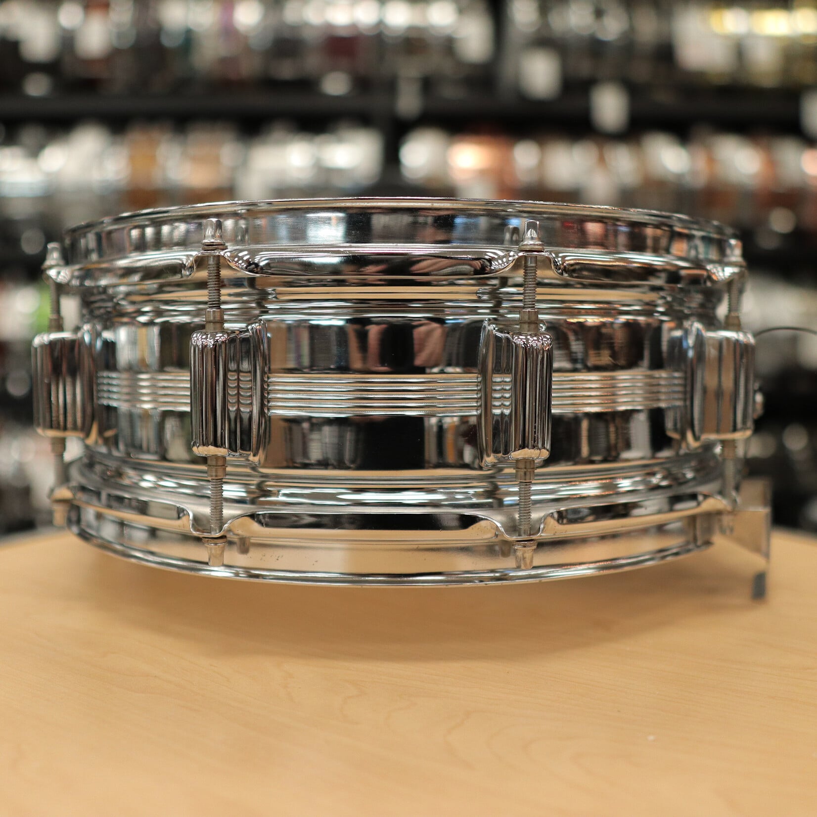 Rogers Pre-Owned Rogers 5x14" "Big R" Dynasonic Chrome over Brass Snare Drum