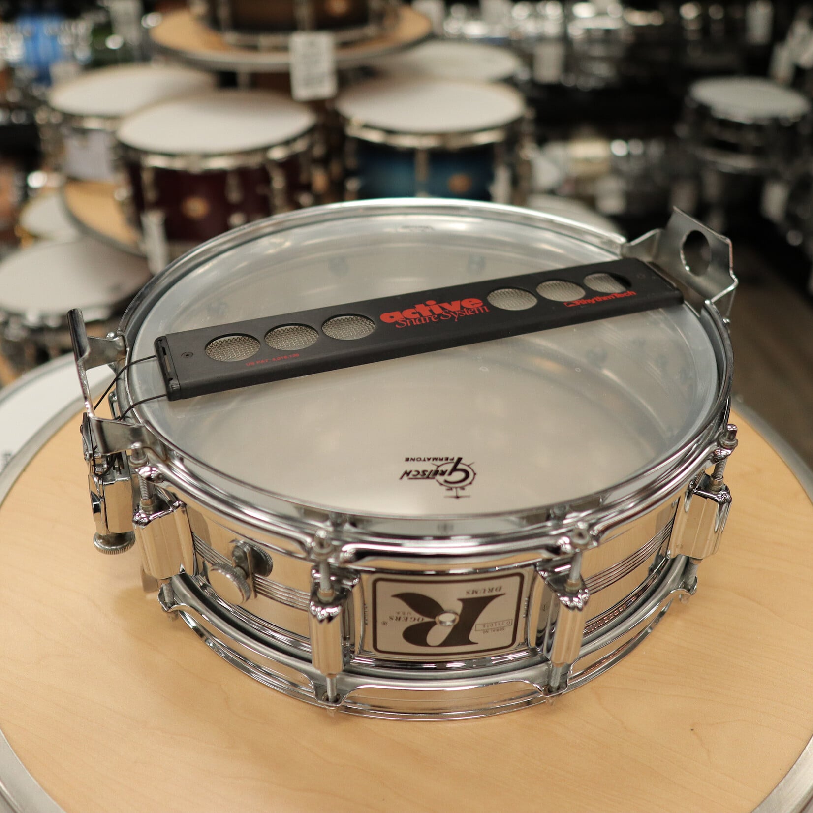 Rogers Pre-Owned Rogers 5x14" "Big R" Dynasonic Chrome over Brass Snare Drum