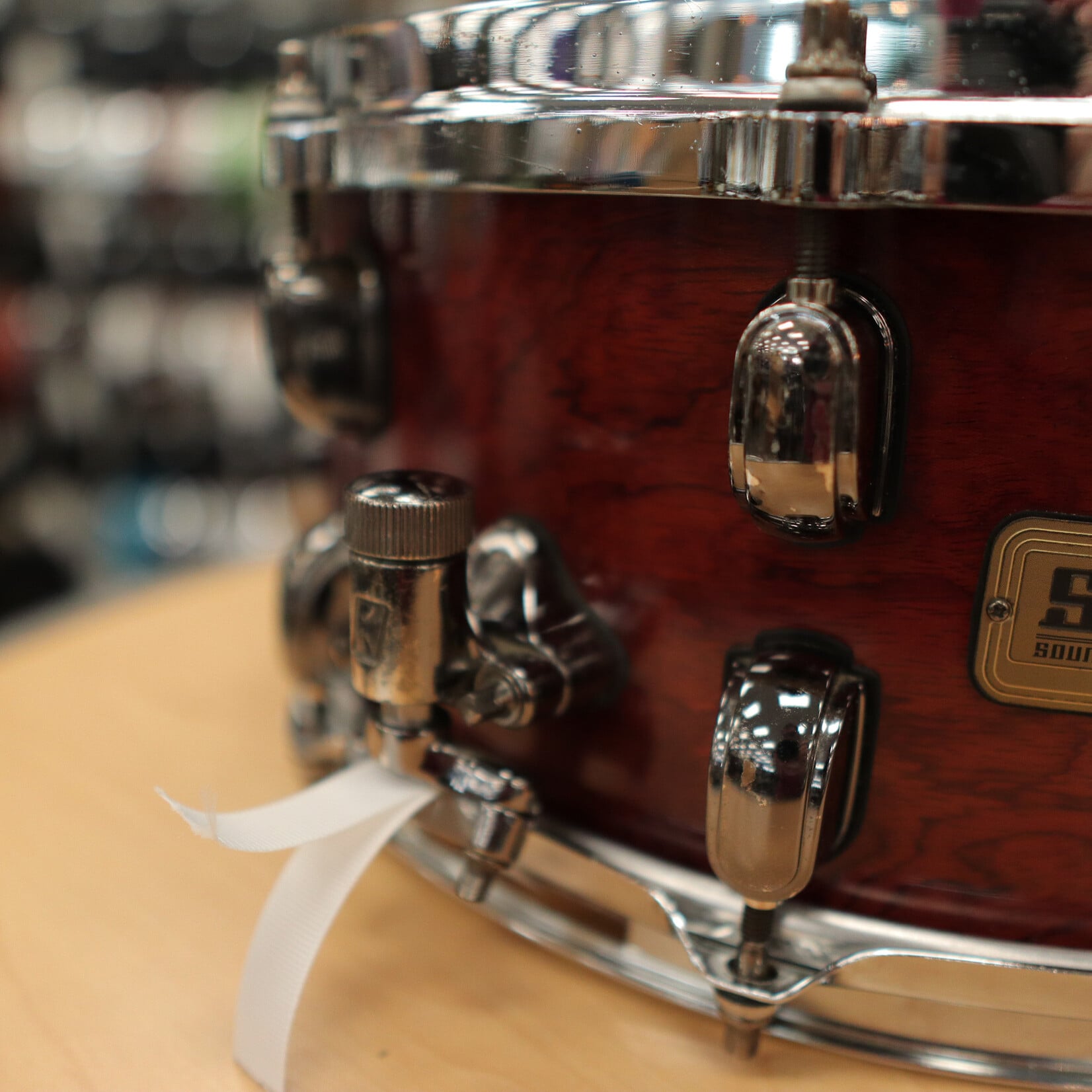 Tama Pre-Owned Tama S.L.P. 6x14" G-Bubinga Snare Drum 12-Ply LGB146NQB (Natural Quilted Bubinga)