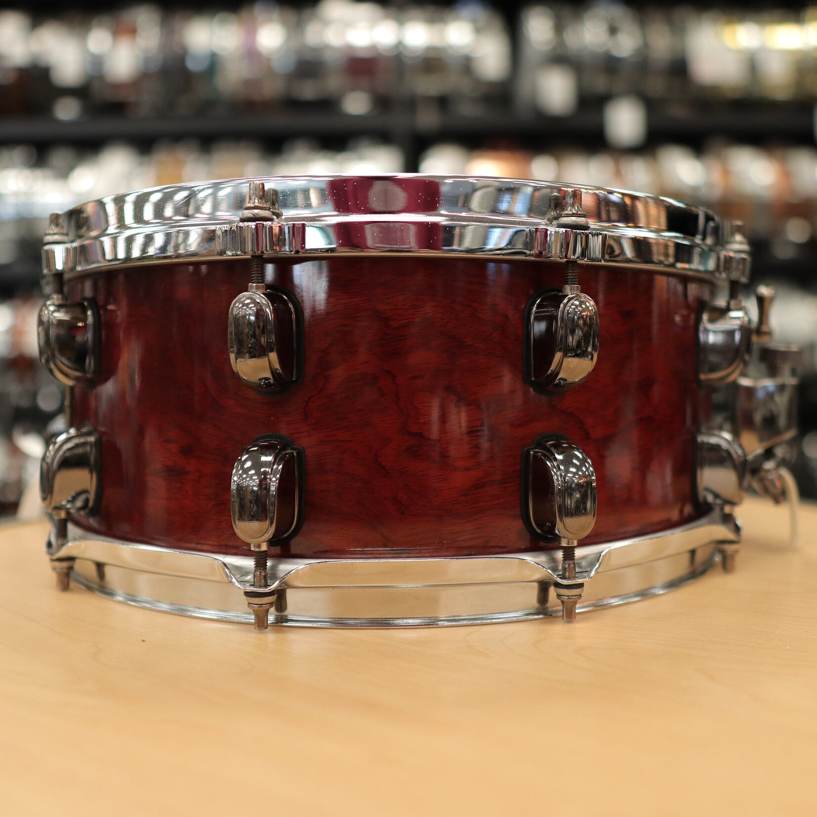 Tama Pre-Owned Tama S.L.P. 6x14" G-Bubinga Snare Drum 12-Ply LGB146NQB (Natural Quilted Bubinga)