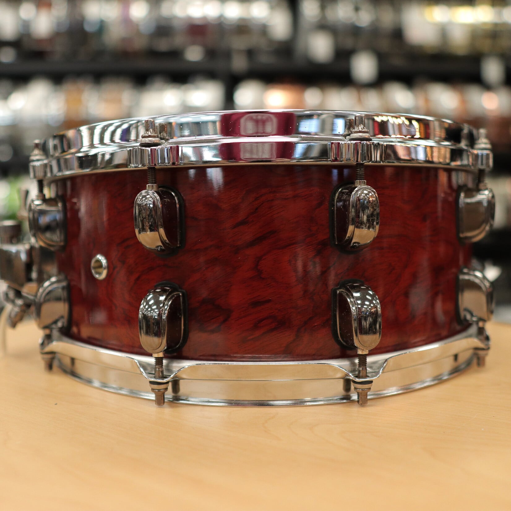 Tama Pre-Owned Tama S.L.P. 6x14" G-Bubinga Snare Drum 12-Ply LGB146NQB (Natural Quilted Bubinga)