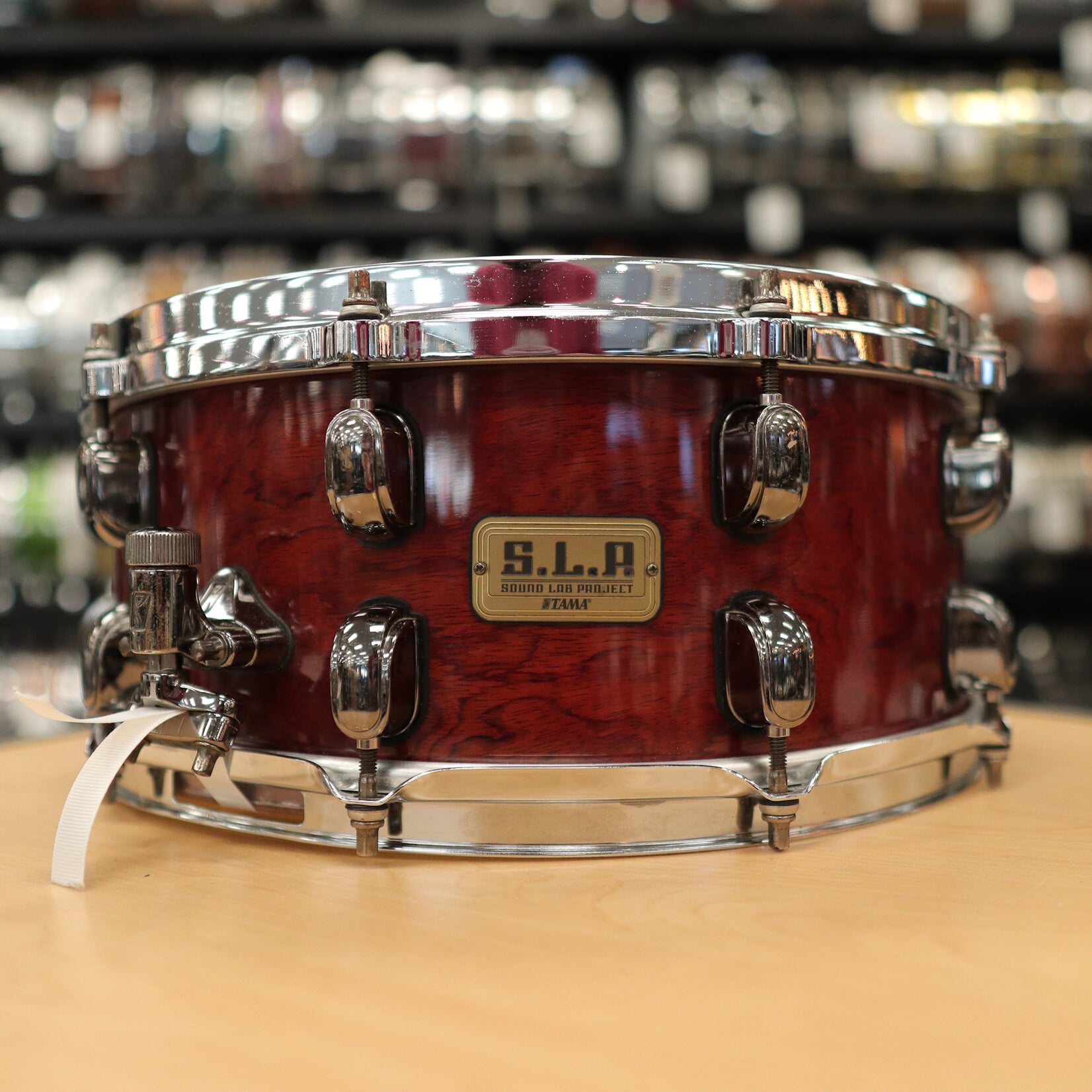 Tama Pre-Owned Tama S.L.P. 6x14" G-Bubinga Snare Drum 12-Ply LGB146NQB (Natural Quilted Bubinga)