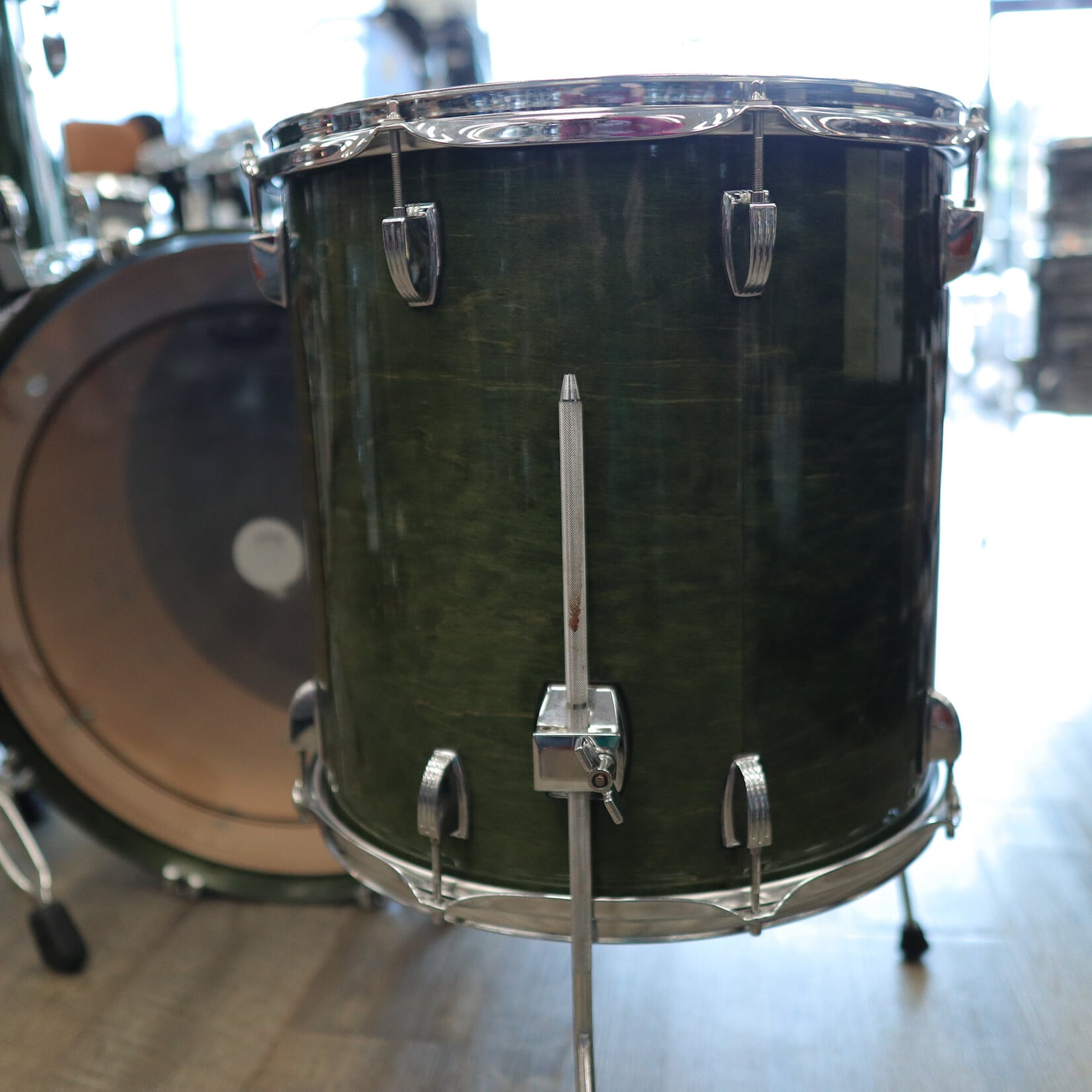 Ludwig Pre-Owned Ludwig Classic Maple 3-PC Shell Pack 14/16/24 (Green Lacquer)