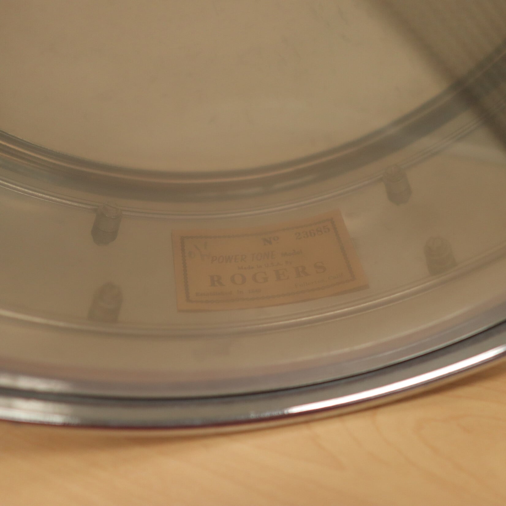 Rogers Vintage 60s Rogers 5x14" Powertone Chrome over Brass Snare Drum