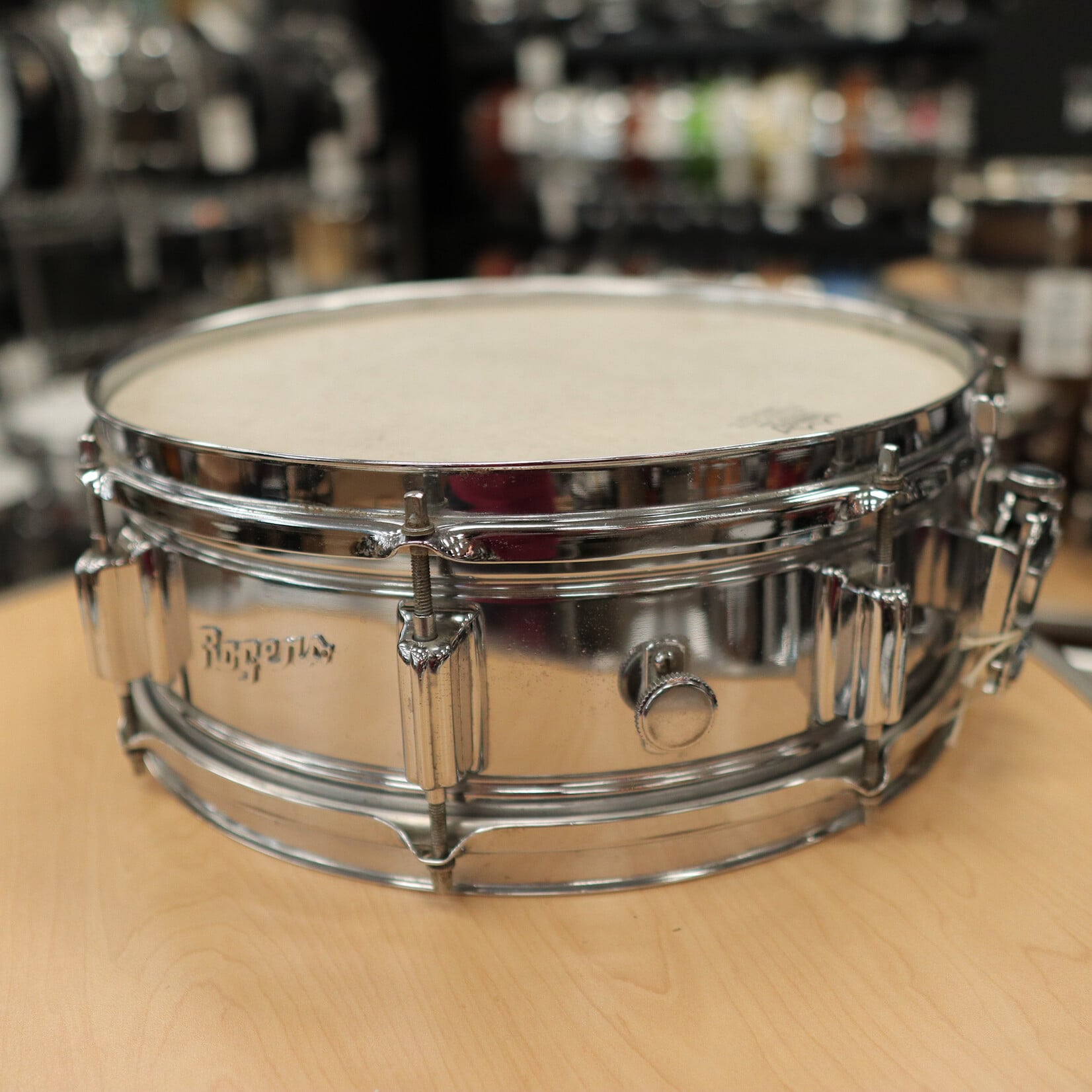 Rogers Vintage 60s Rogers 5x14" Powertone Chrome over Brass Snare Drum