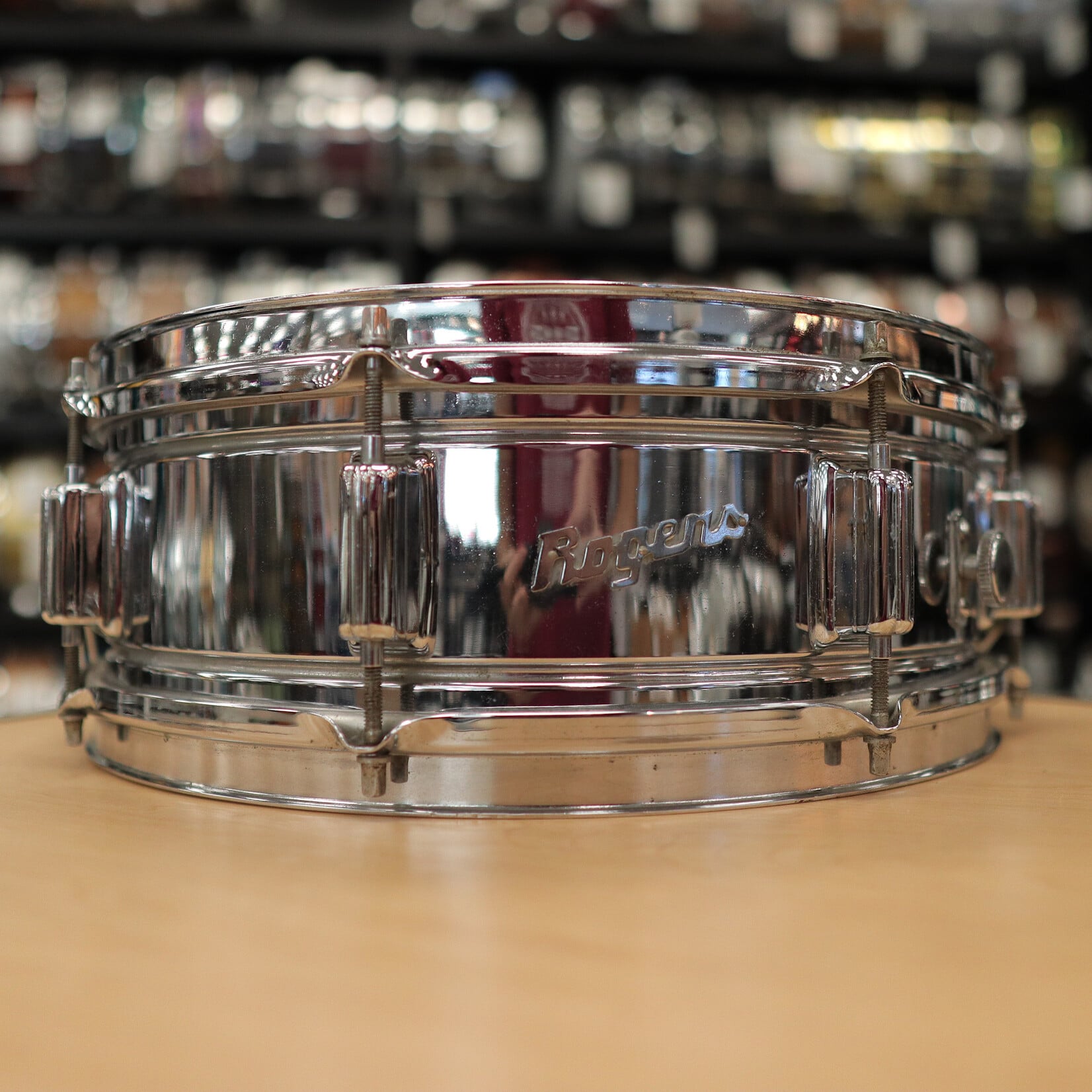 Rogers Vintage 60s Rogers 5x14" Powertone Chrome over Brass Snare Drum