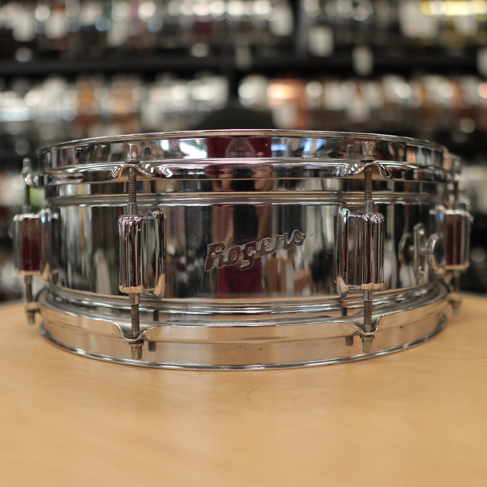 Rogers Vintage 60s Rogers 5x14" Powertone Chrome over Brass Snare Drum