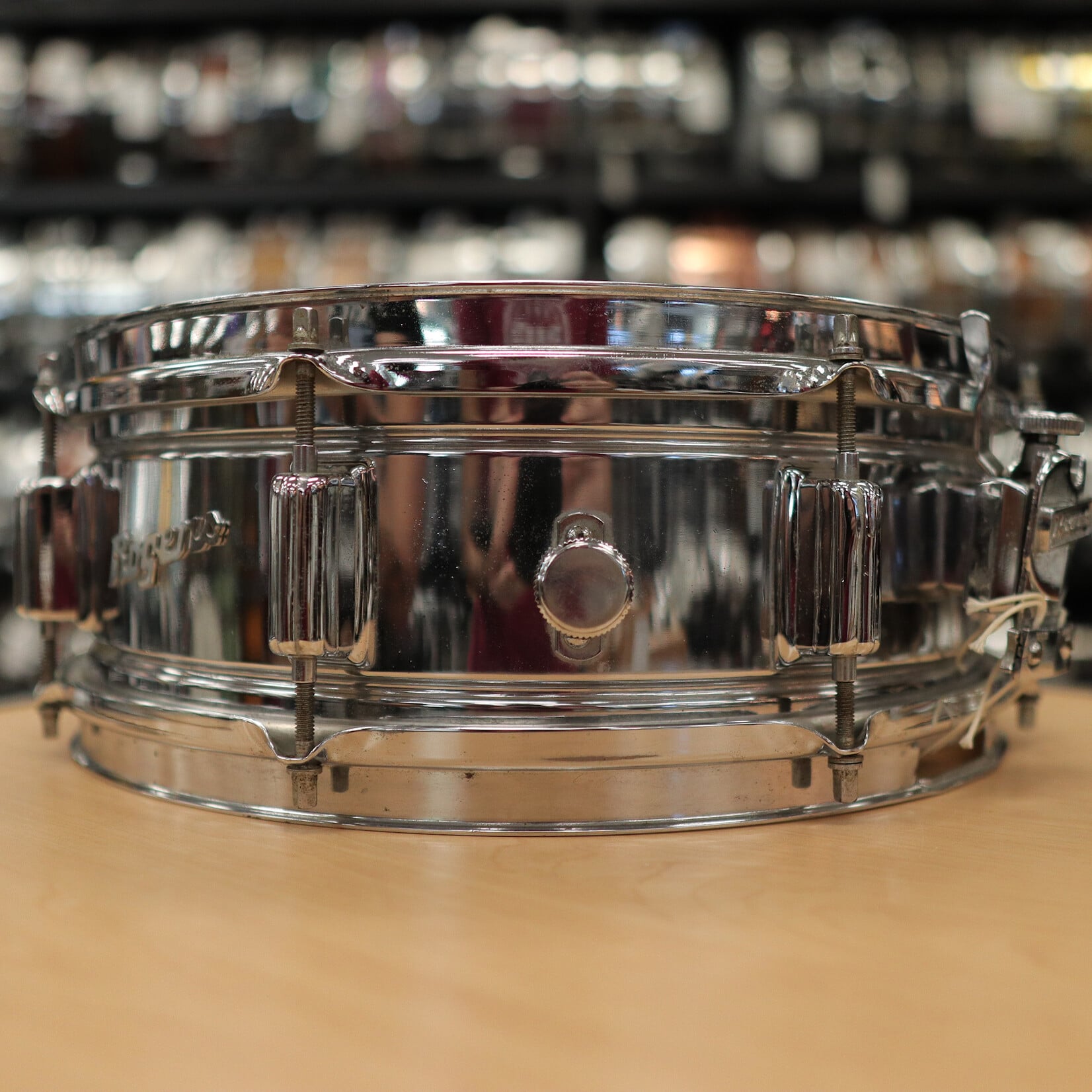 Rogers Vintage 60s Rogers 5x14" Powertone Chrome over Brass Snare Drum