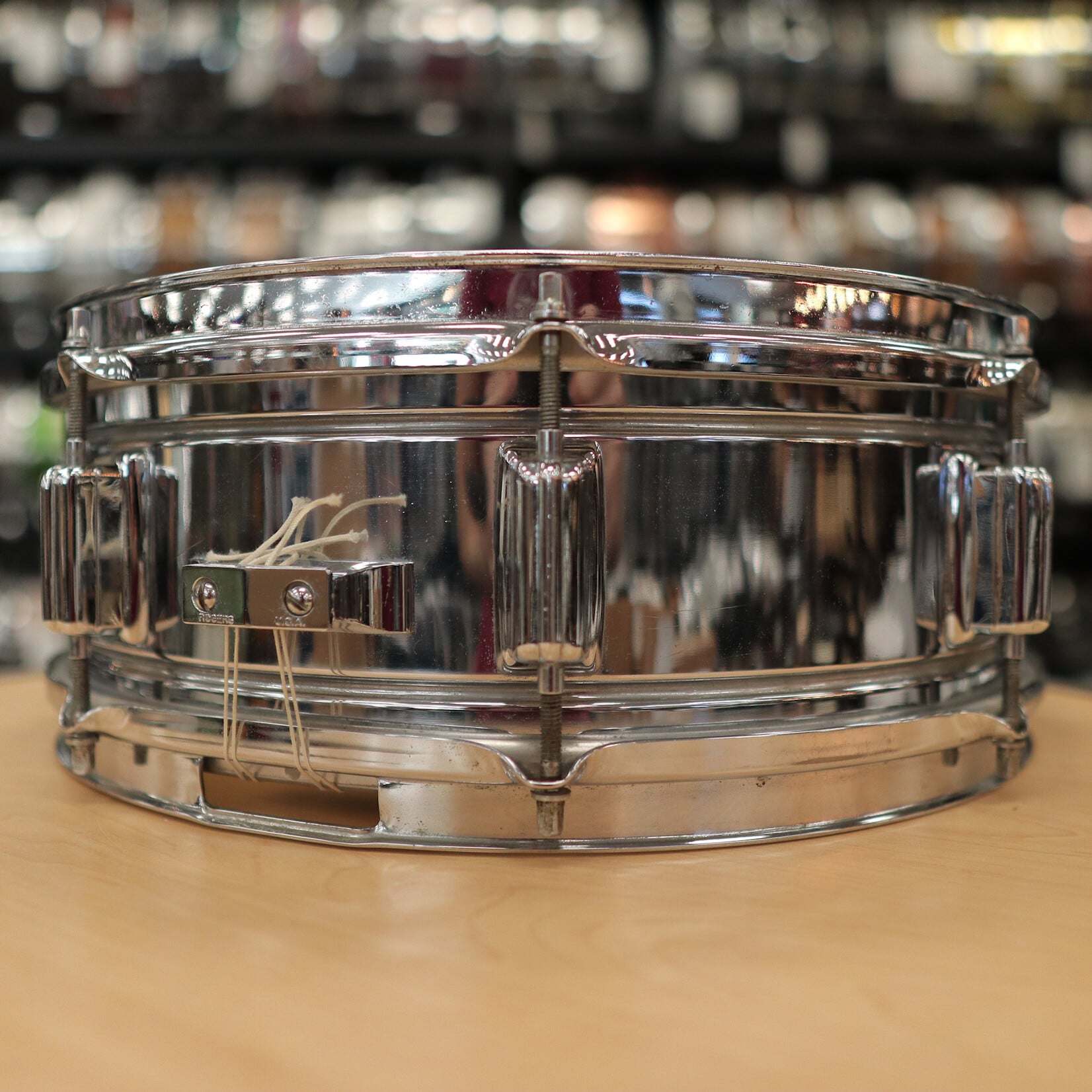 Rogers Vintage 60s Rogers 5x14" Powertone Chrome over Brass Snare Drum