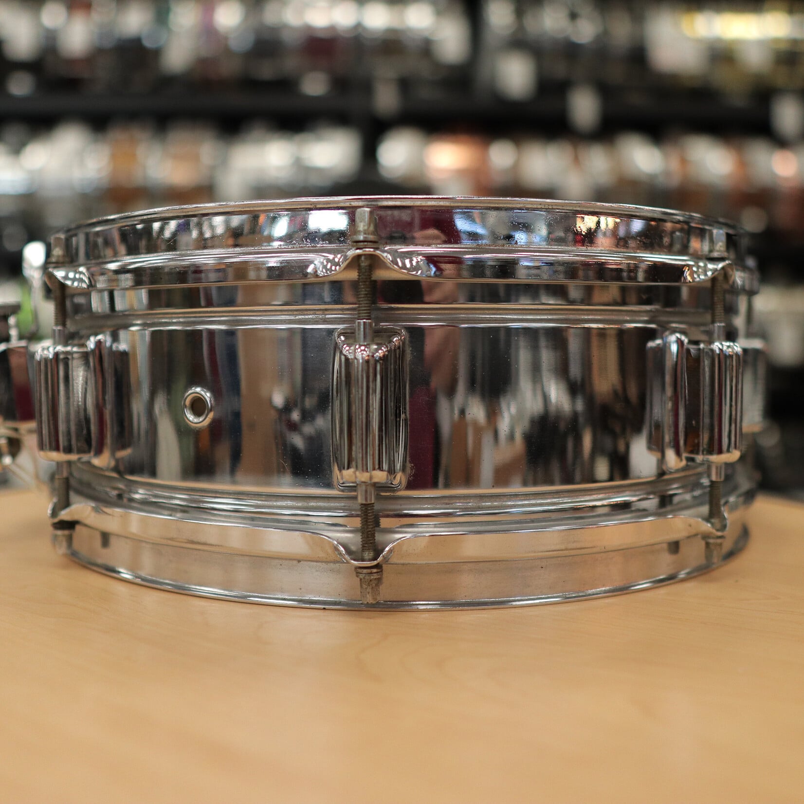 Rogers Vintage 60s Rogers 5x14" Powertone Chrome over Brass Snare Drum