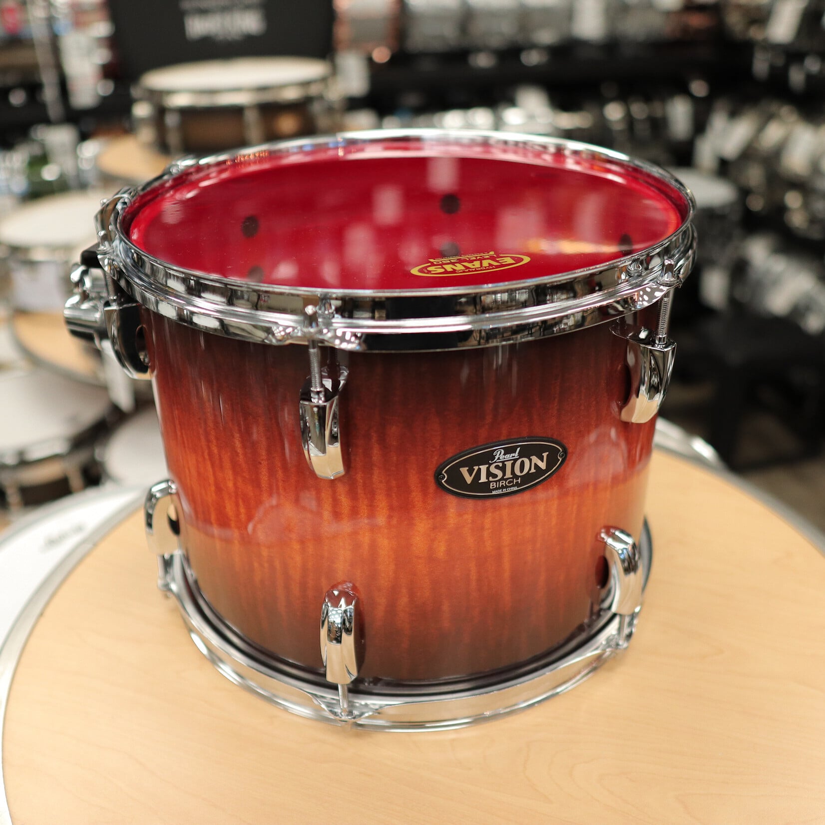 Pearl Pre-Owned Pearl 10x13" Vision Birch Tom (Amber Burst Eucalyptus)