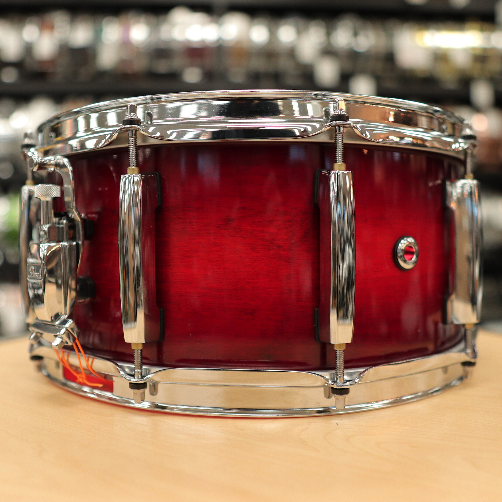 Pearl Pre-Owned Pearl 6.5x14" Session Studio Select Snare Drum (Antique Crimson Burst)