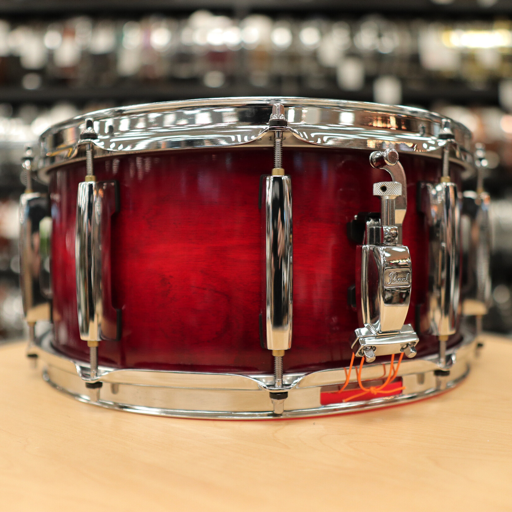Pearl Pre-Owned Pearl 6.5x14" Session Studio Select Snare Drum (Antique Crimson Burst)