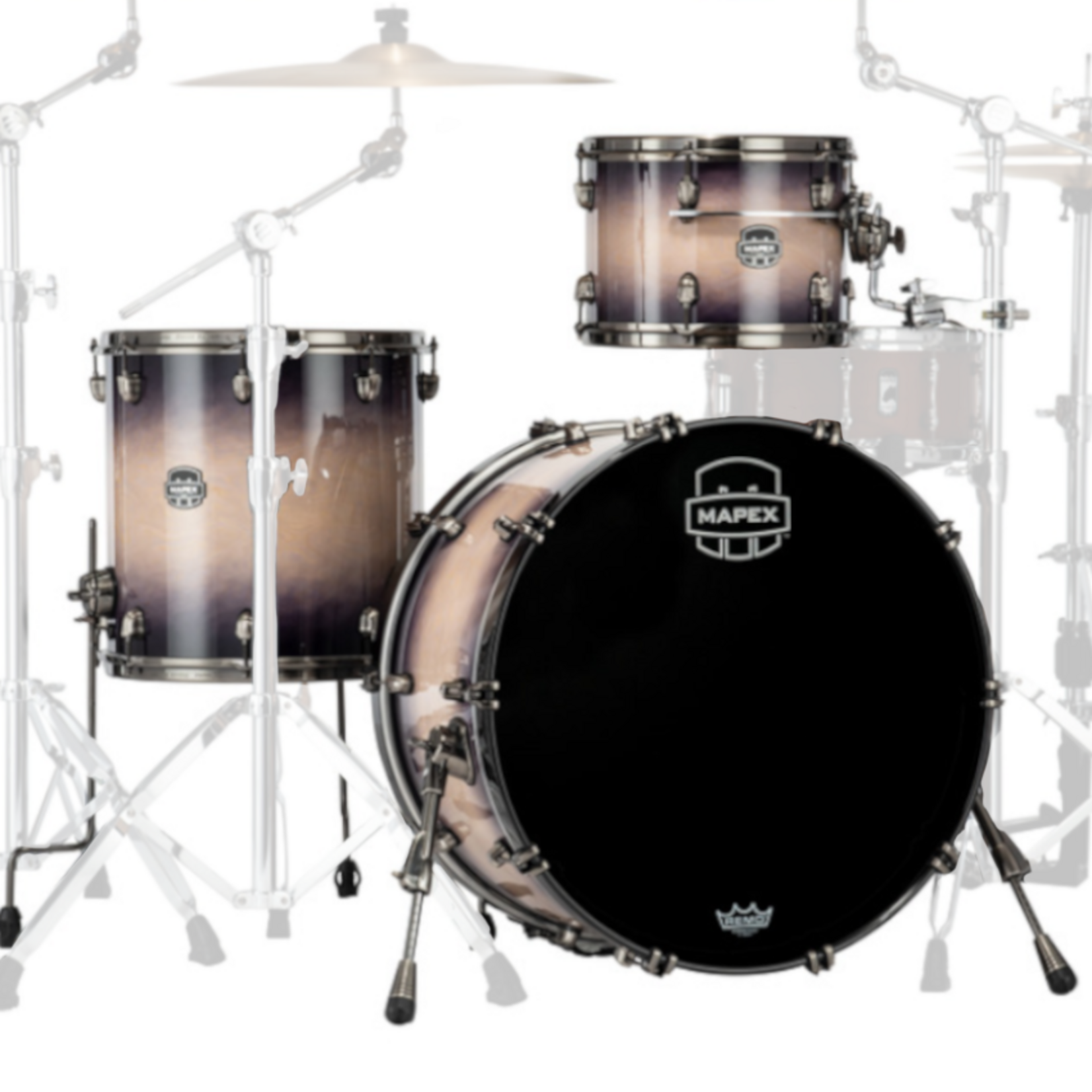 Mapex Mapex Saturn Evolution Hybrid Organic Rock 3-PC Shell Pack 12/16/22 (Exotic Violet Burst) SE426XHBPZ