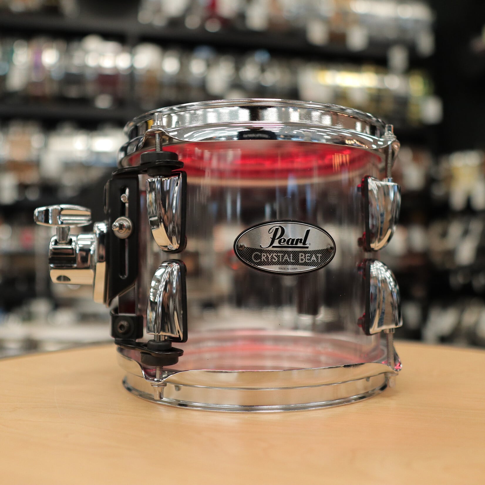 Pearl Pre-Owned Pearl 7x8" Crystal Beat Tom (Ultra Clear)