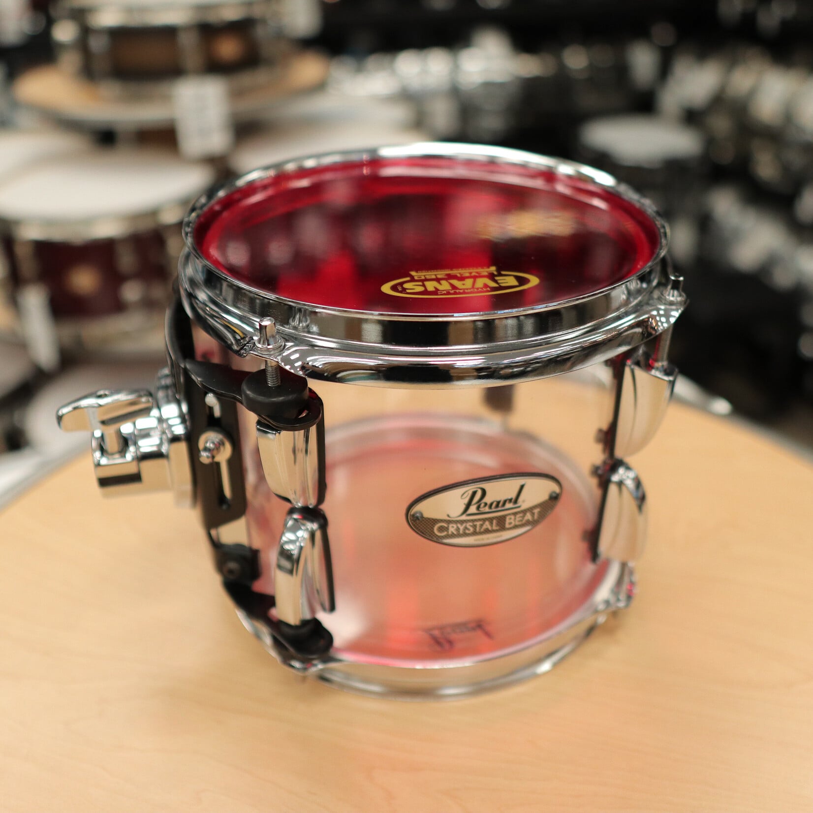 Pearl Pre-Owned Pearl 7x8" Crystal Beat Tom (Ultra Clear)