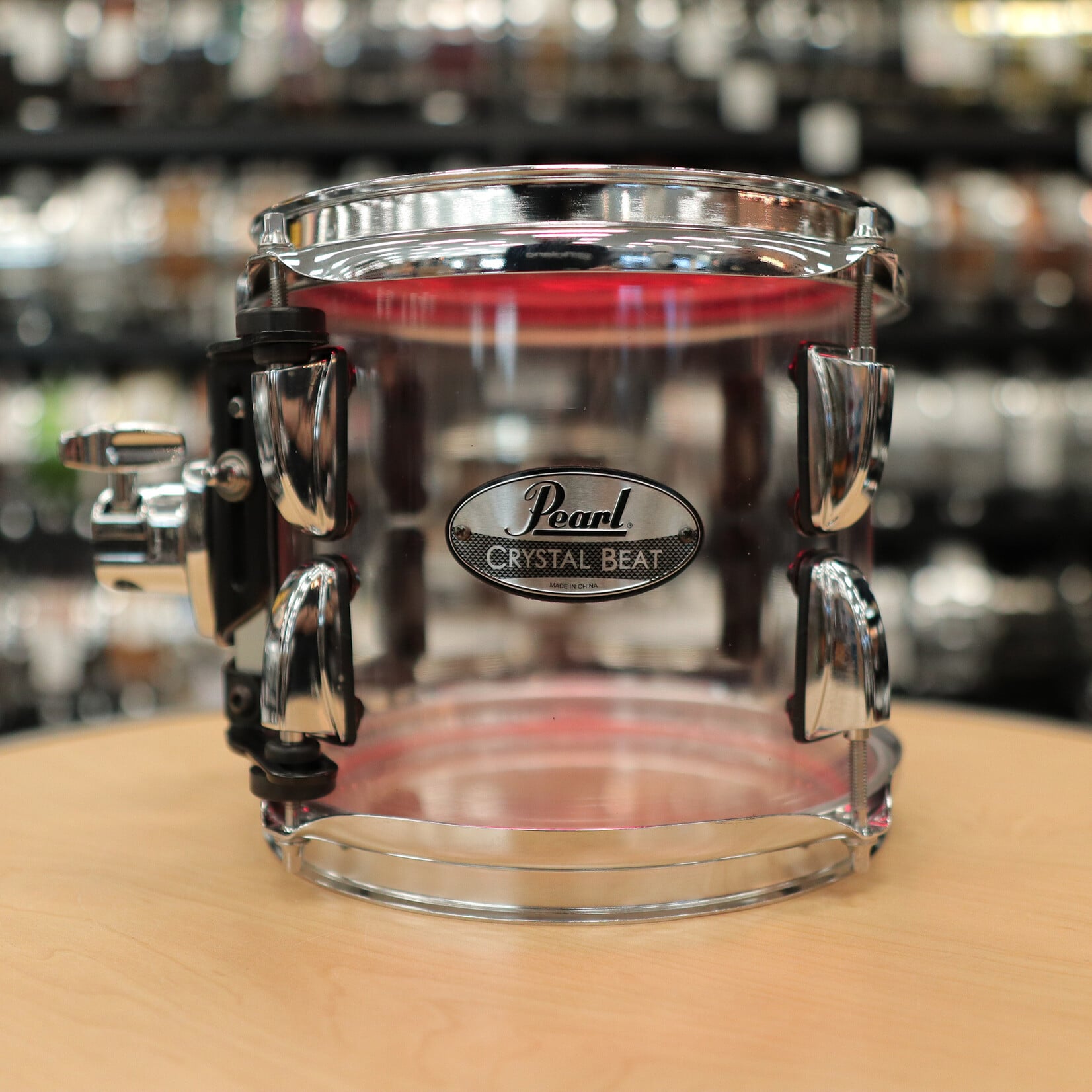Pearl Pre-Owned Pearl 7x8" Crystal Beat Tom (Ultra Clear)