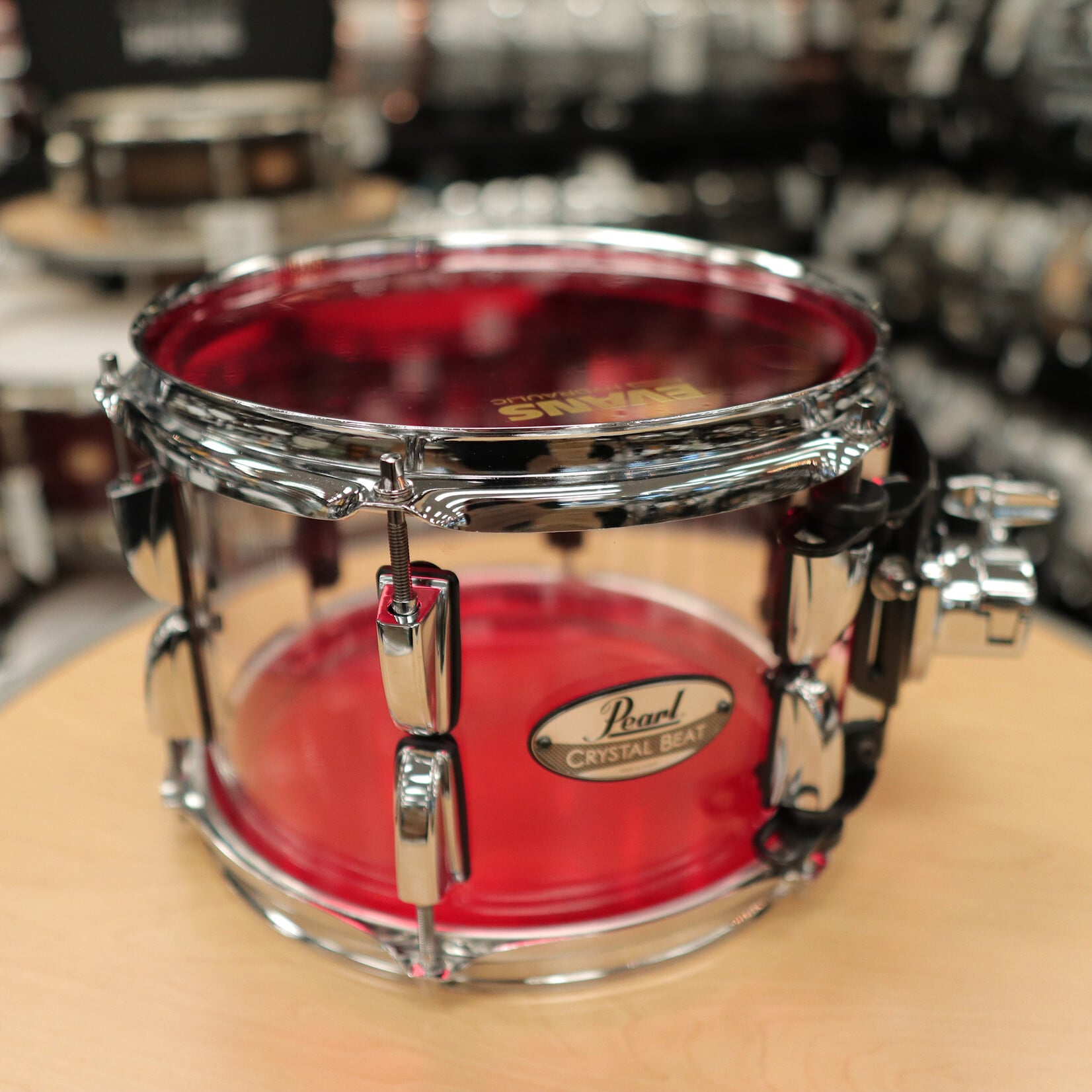 Pearl Pre-Owned Pearl 7x10" Crystal Beat Tom (Ultra Clear)