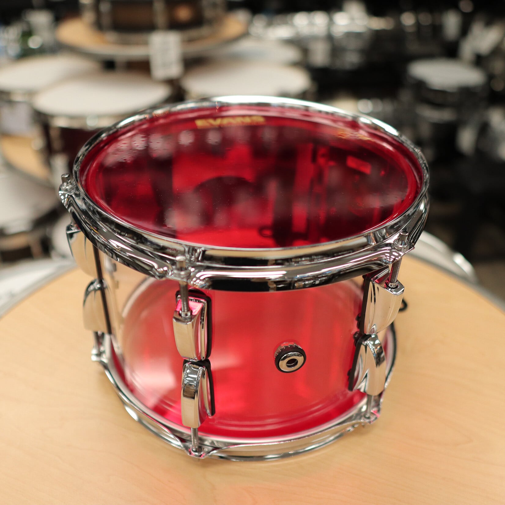 Pearl Pre-Owned Pearl 7x10" Crystal Beat Tom (Ultra Clear)
