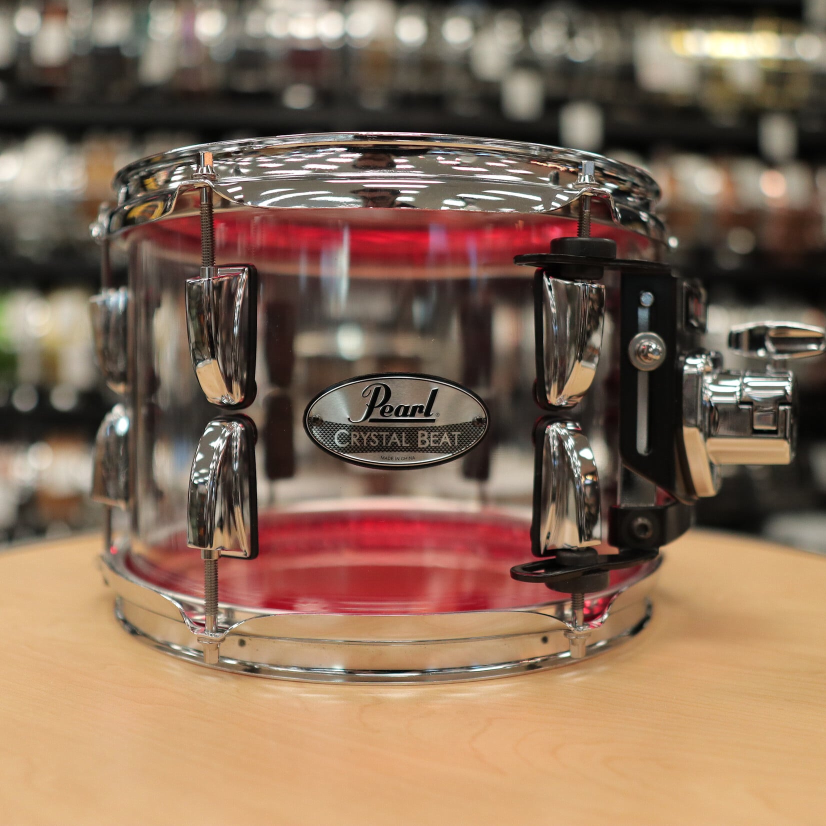 Pearl Pre-Owned Pearl 7x10" Crystal Beat Tom (Ultra Clear)