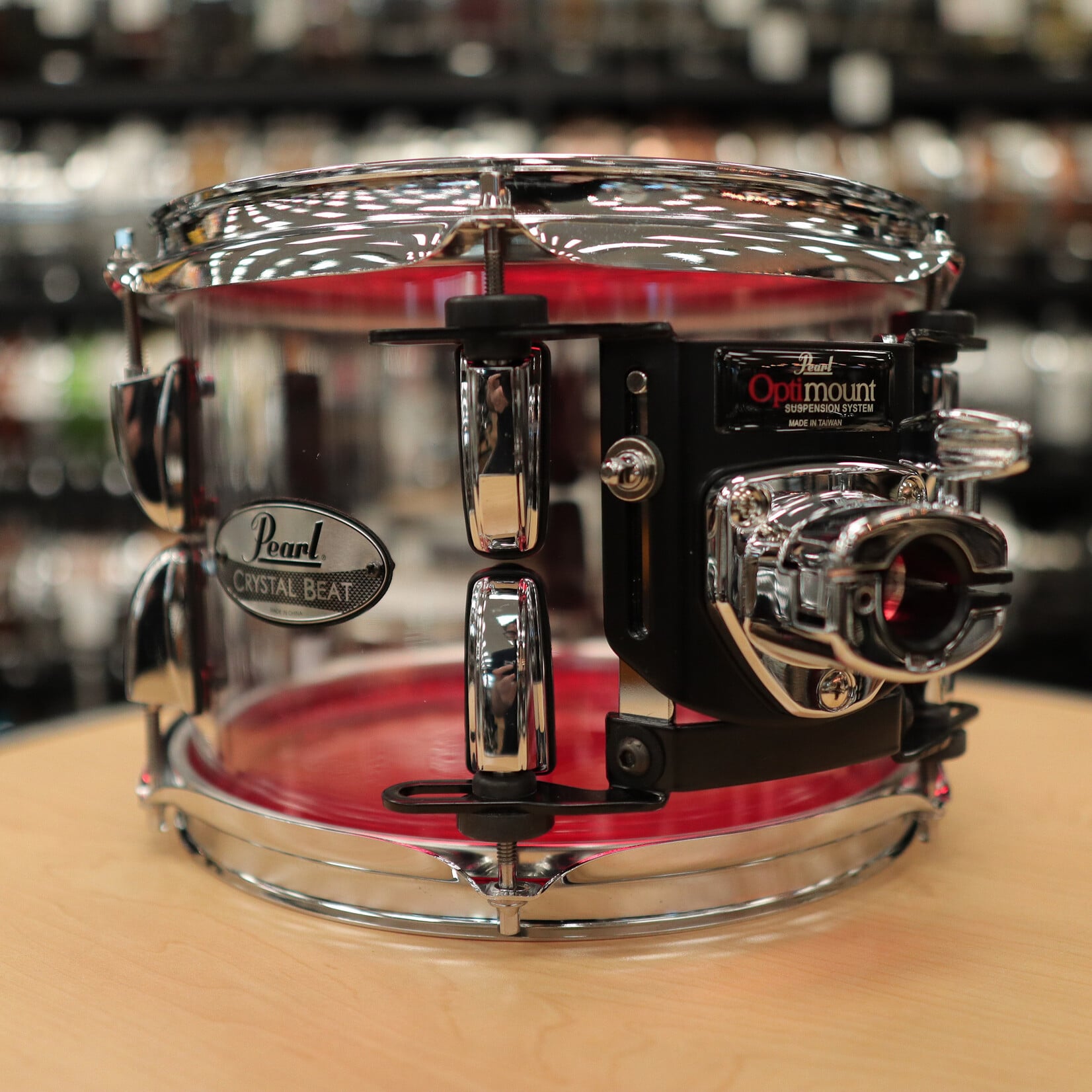 Pearl Pre-Owned Pearl 7x10" Crystal Beat Tom (Ultra Clear)