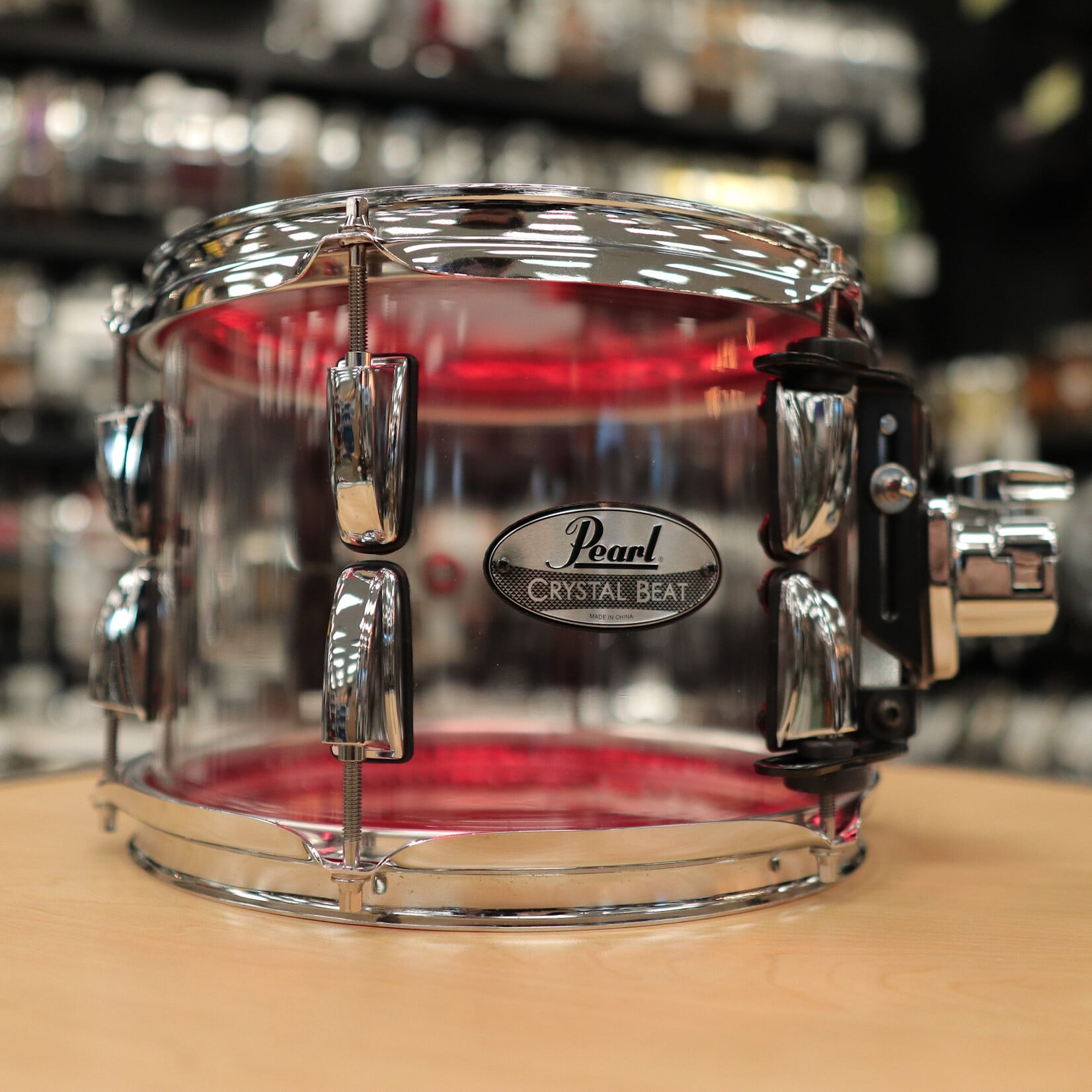 Pearl Pre-Owned Pearl 7x10" Crystal Beat Tom (Ultra Clear)