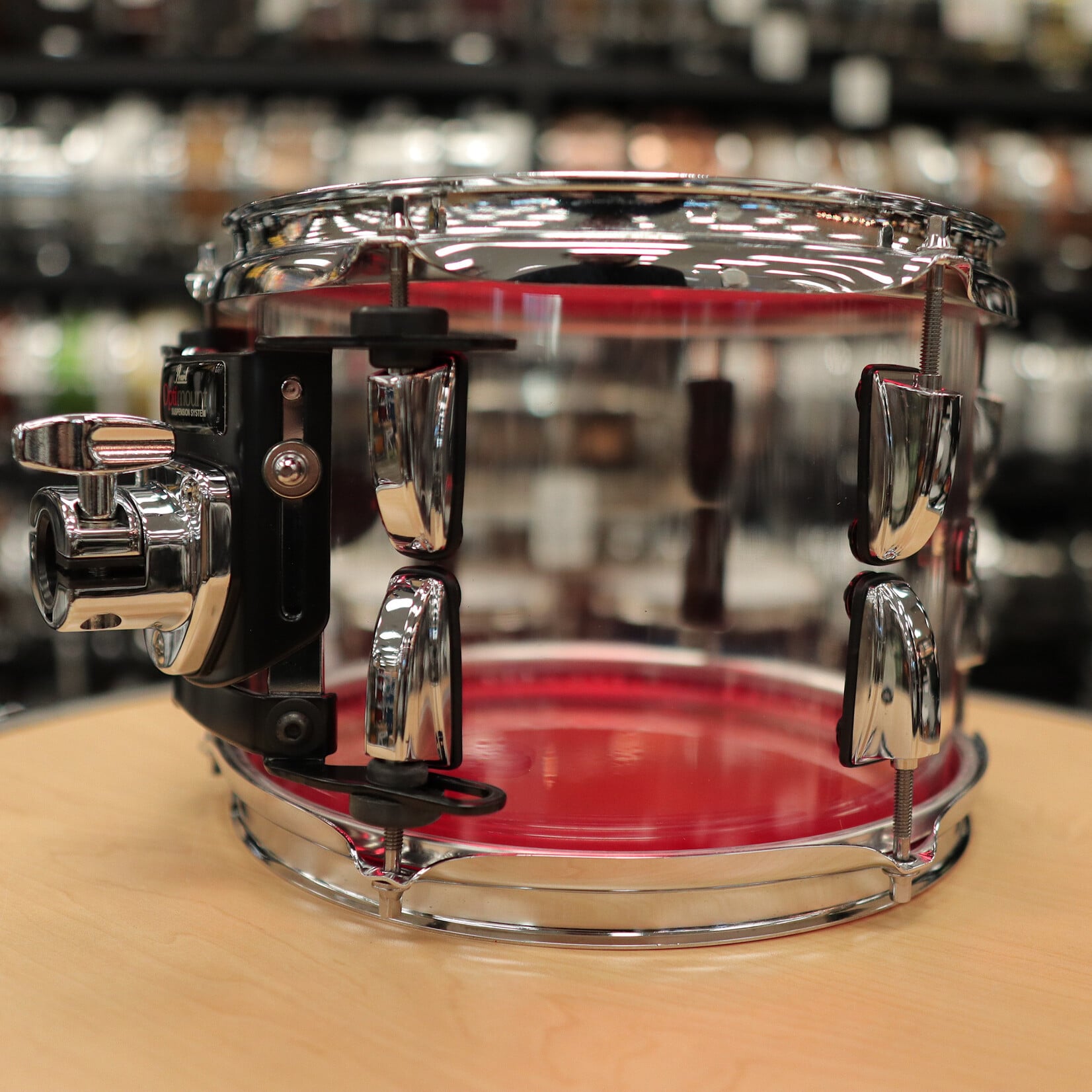Pearl Pre-Owned Pearl 7x10" Crystal Beat Tom (Ultra Clear)