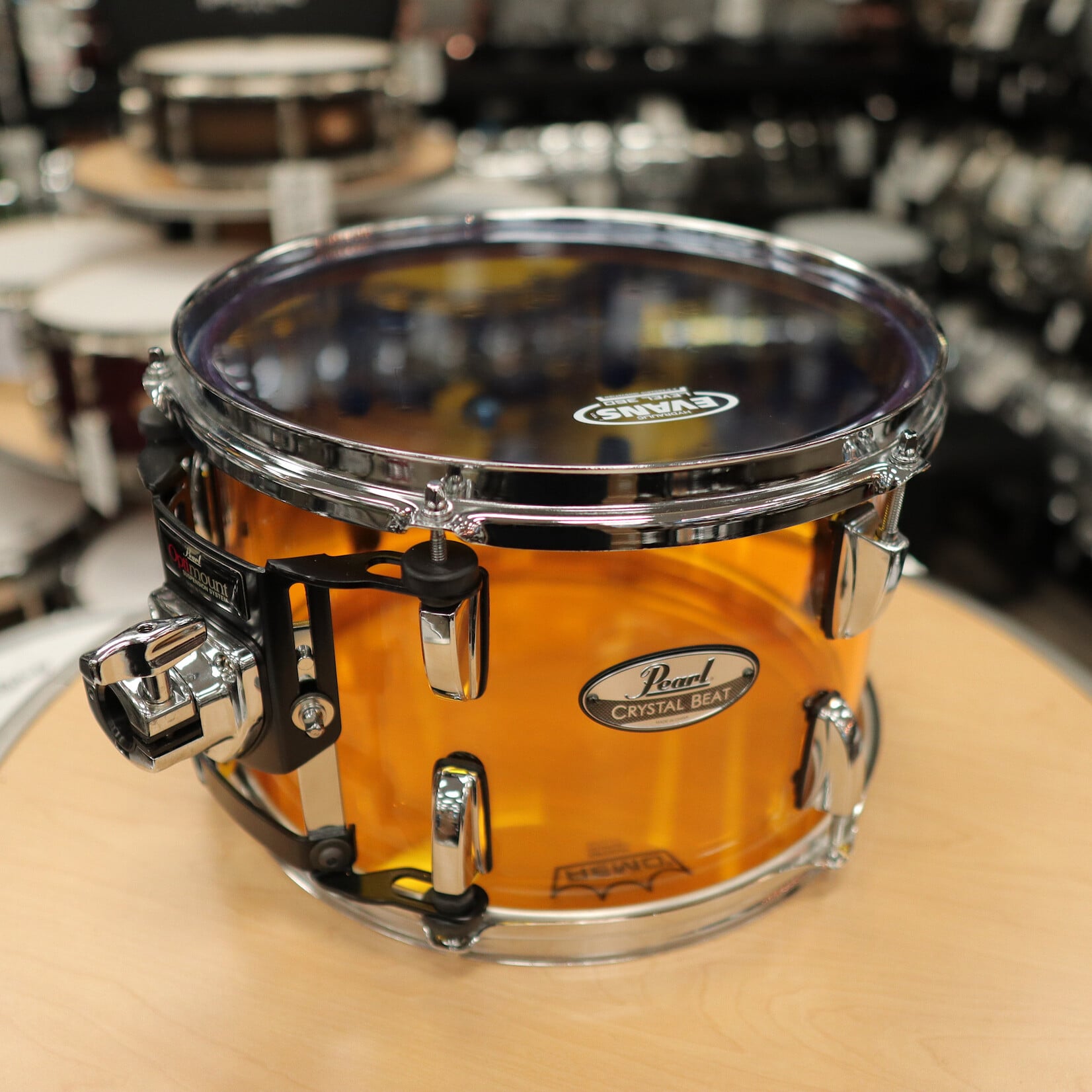 Pearl Pre-Owned Pearl 8x12" Crystal Beat Tom (Tangerine Glass)