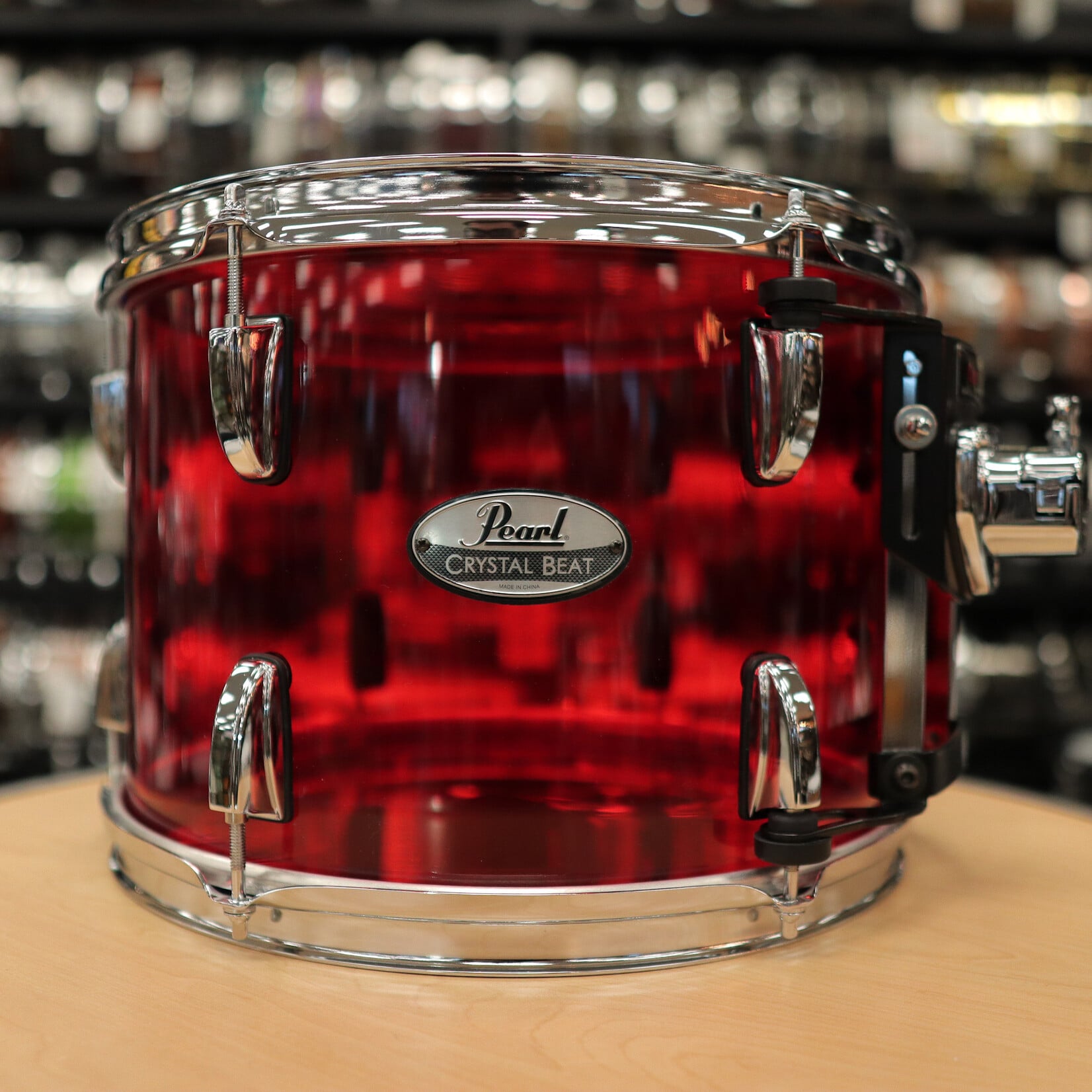 Pearl Pre-Owned Pearl 9x13" Crystal Beat Tom (Ruby Red)