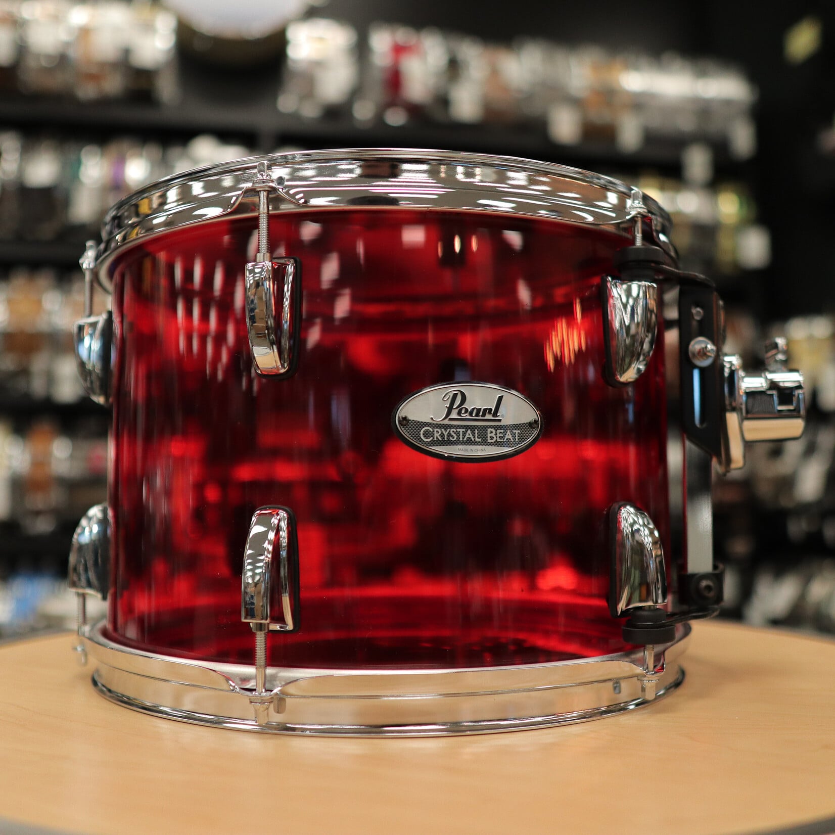 Pearl Pre-Owned Pearl 9x13" Crystal Beat Tom (Ruby Red)