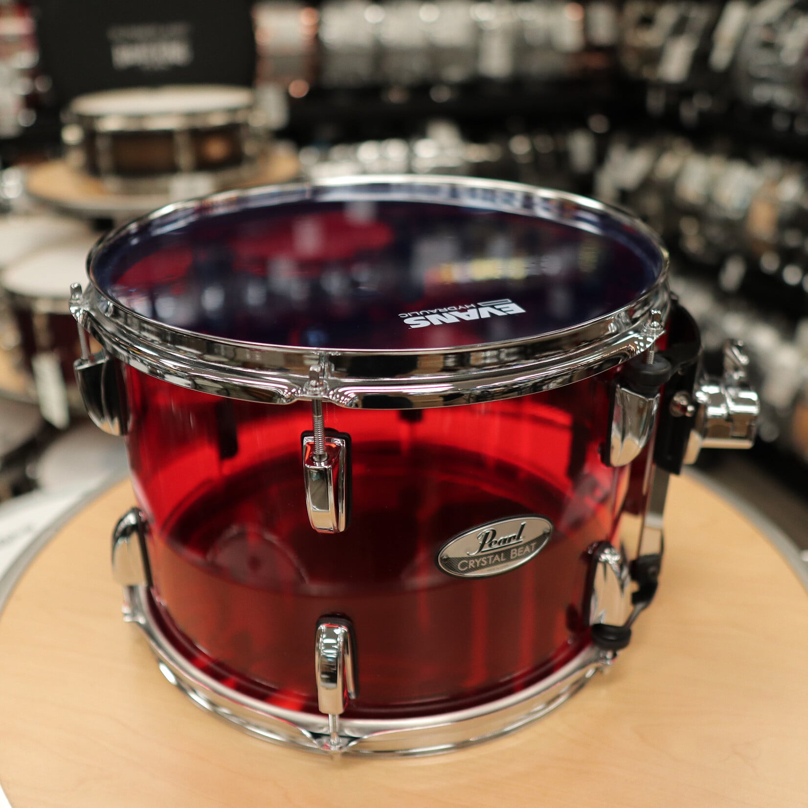 Pearl Pre-Owned Pearl 9x13" Crystal Beat Tom (Ruby Red)