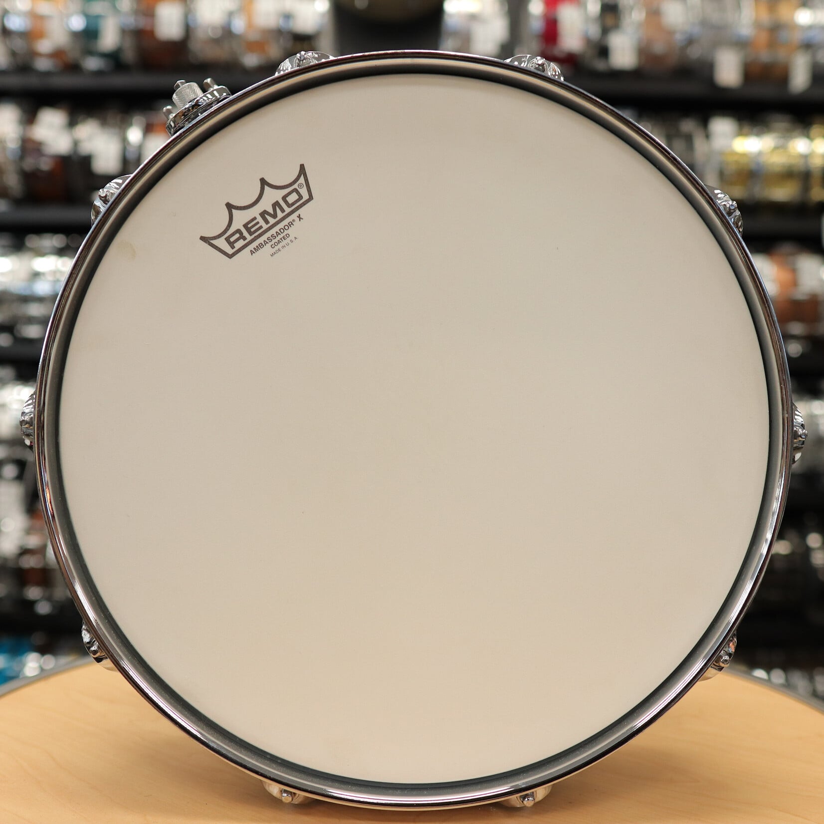 DW Pre-Owned DW Performance Series 5.5x14" Maple Snare Drum (Black Mirra)