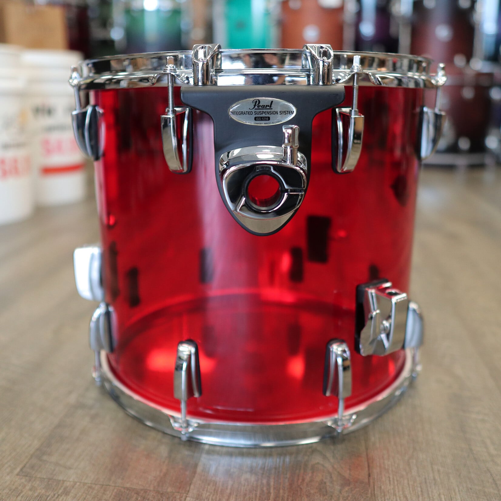 Pearl Pre-Owned Pearl 13x14" Crystal Beat Floor Tom (Ruby Red)