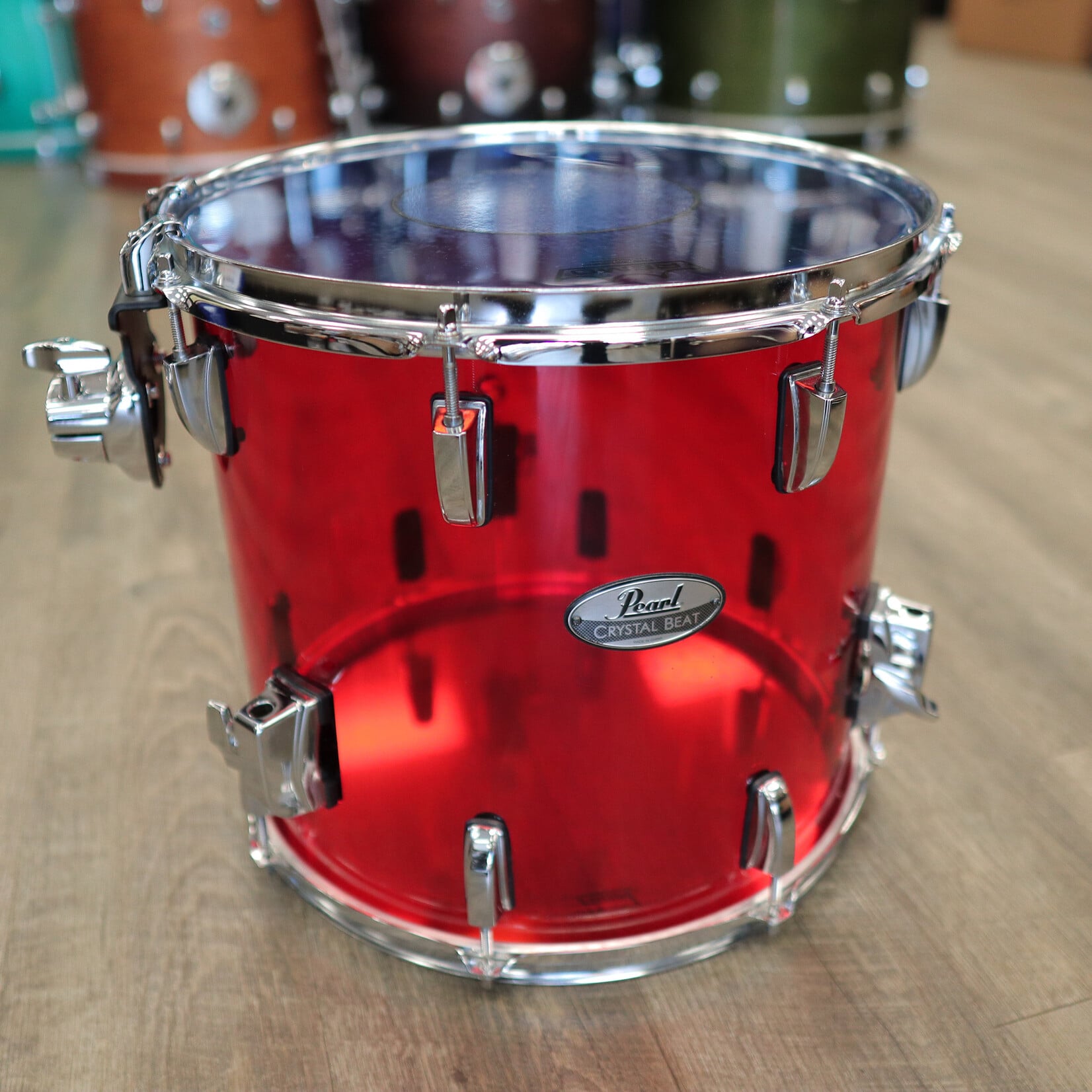 Pearl Pre-Owned Pearl 13x14" Crystal Beat Floor Tom (Ruby Red)