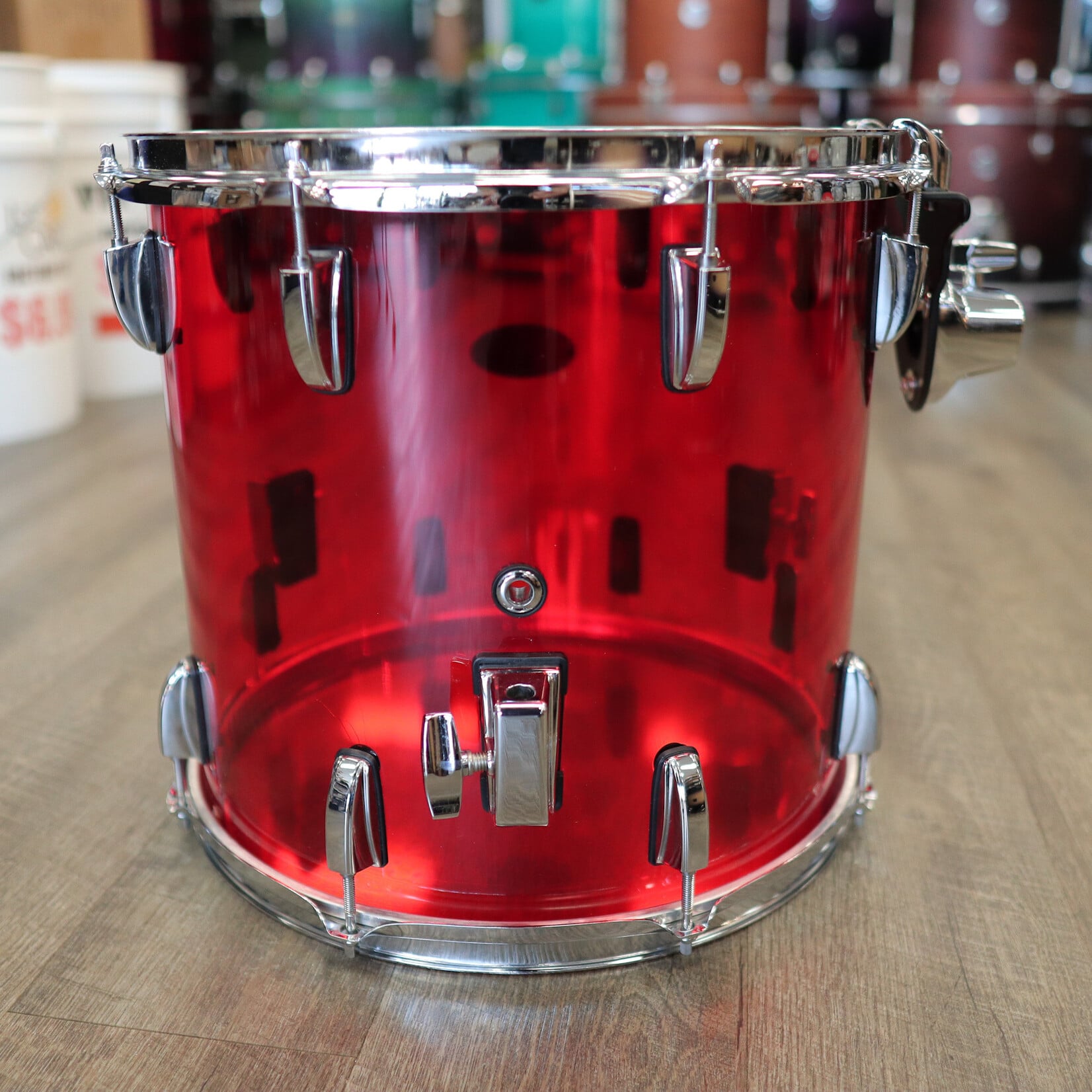 Pearl Pre-Owned Pearl 13x14" Crystal Beat Floor Tom (Ruby Red)