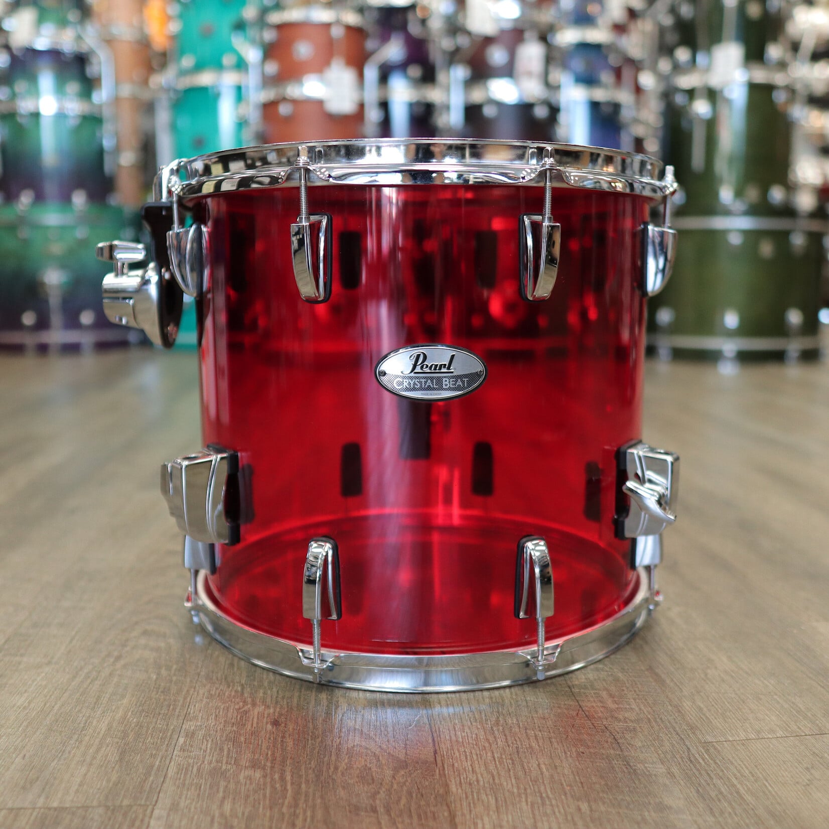 Pearl Pre-Owned Pearl 13x14" Crystal Beat Floor Tom (Ruby Red)